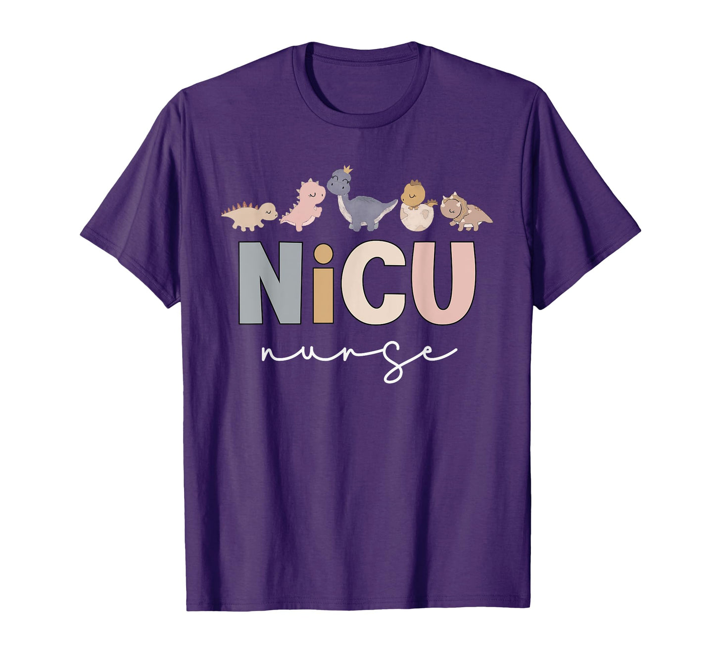 NICU Dinosaur Cute Neonatal Intensive Care Unit Funny Nurse T-Shirt