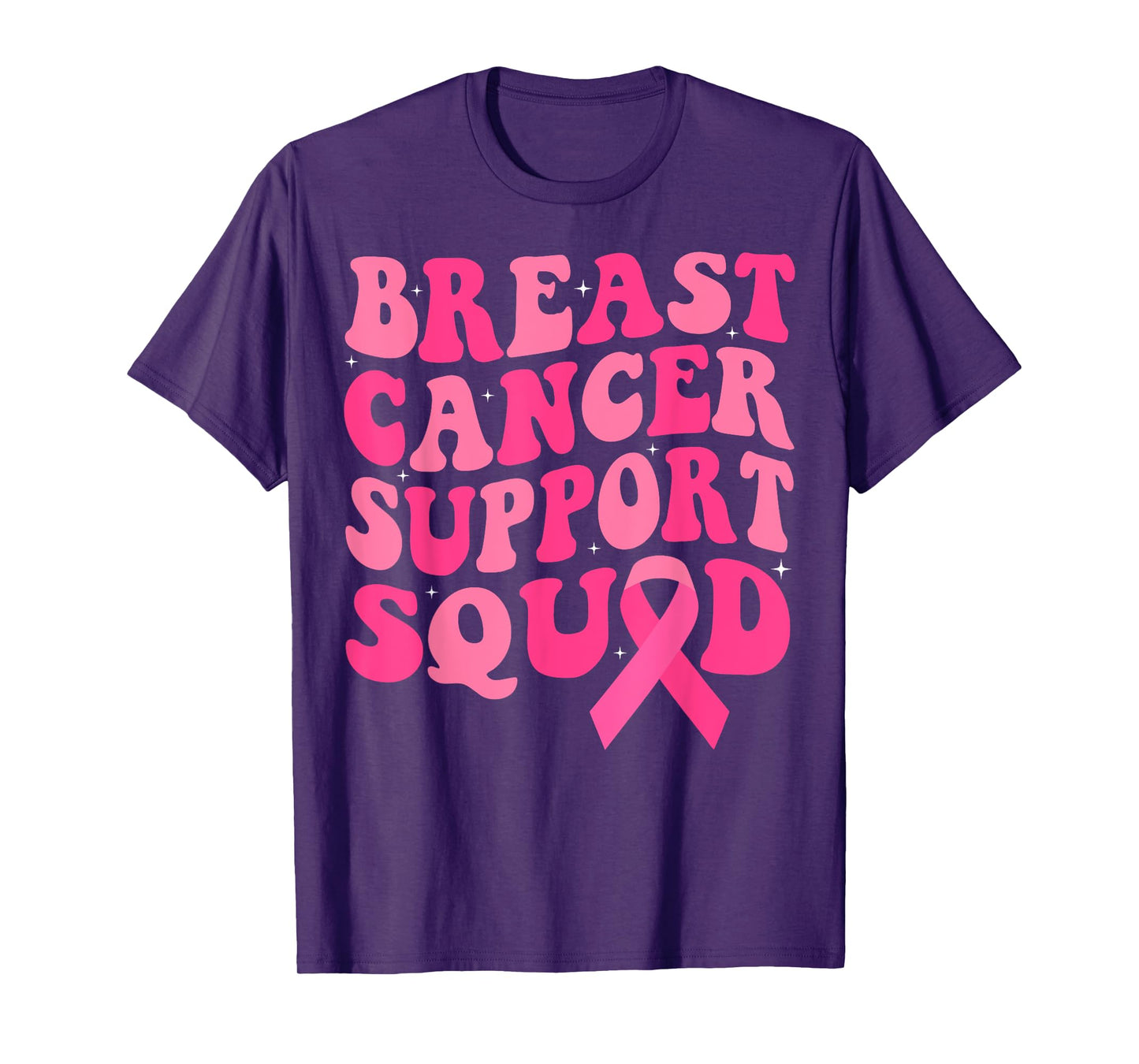 Support Squad Breast Cancer Awareness Pink Ribbon T-Shirt