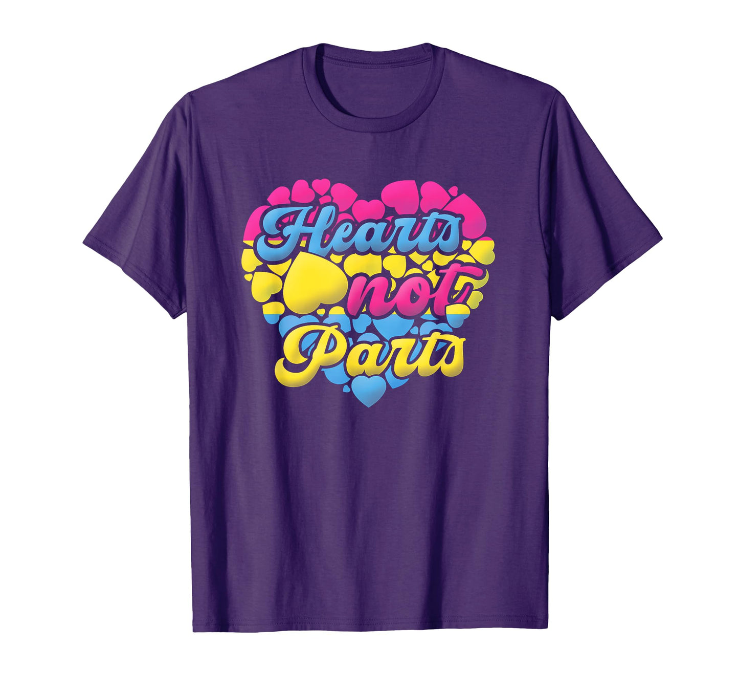 Pansexual Pride Heart Not Parts LGBT T-Shirt
