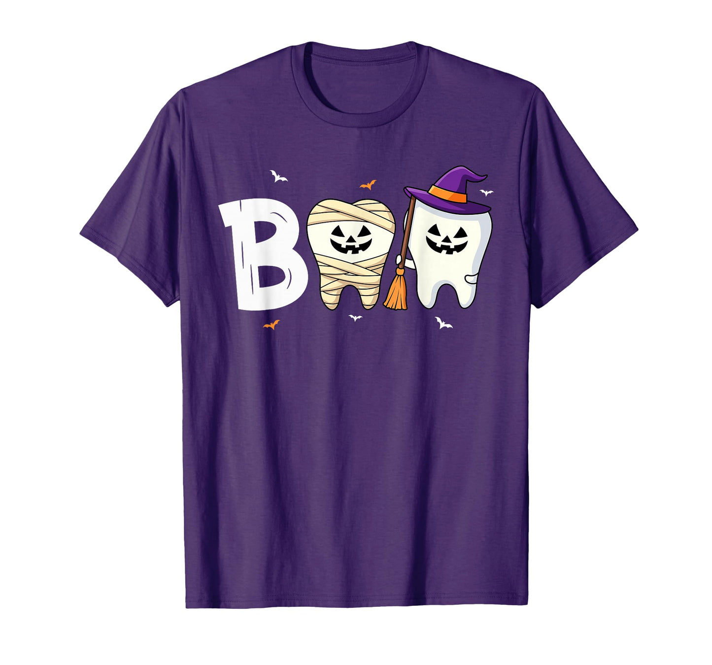 Boo Teeth Ghost Dental Assistant Funny Dentist Halloween T-Shirt
