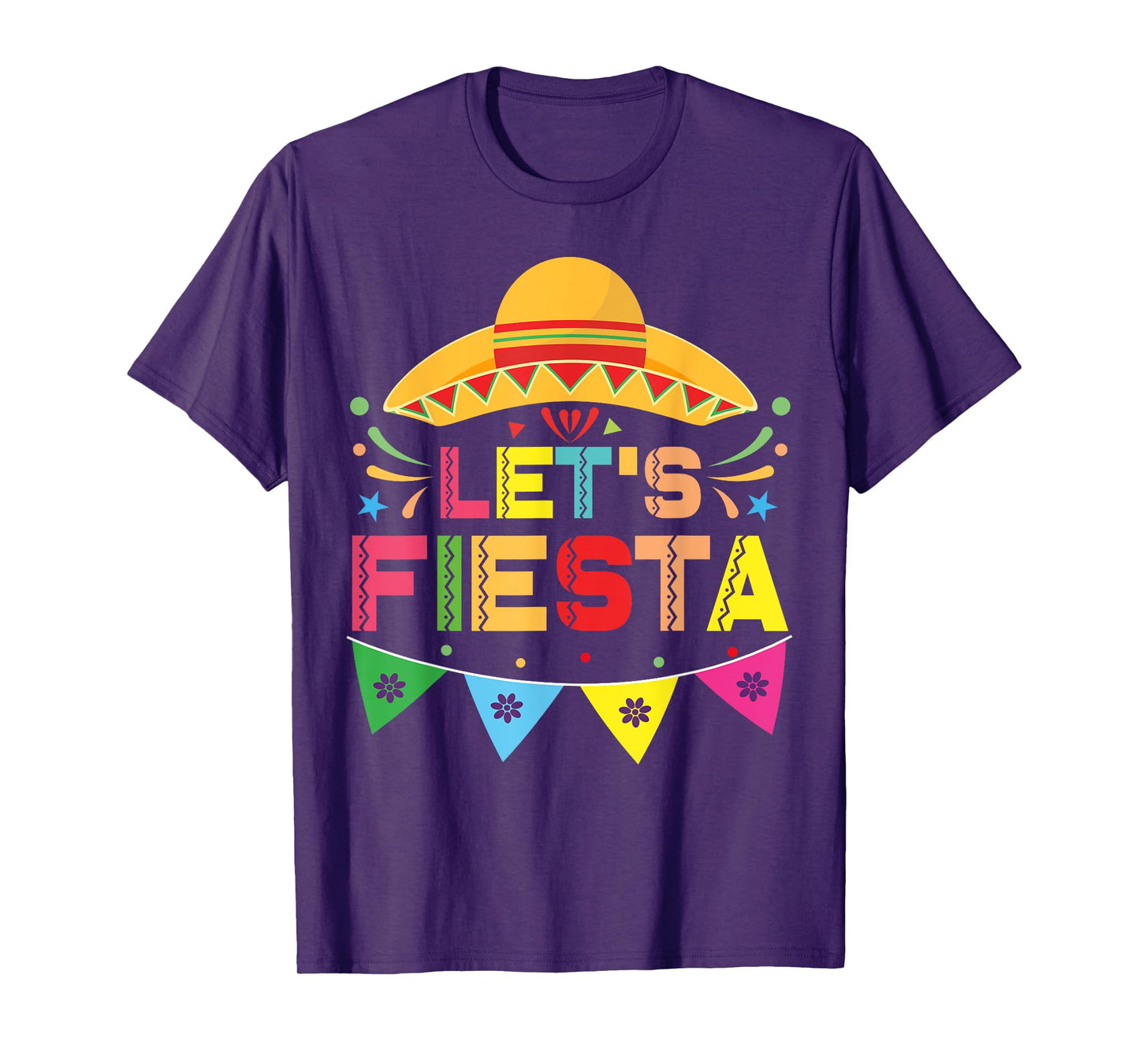 Let's Fiesta Mexico Fiesta Taco Guitar Cinco De Mayo T-Shirt