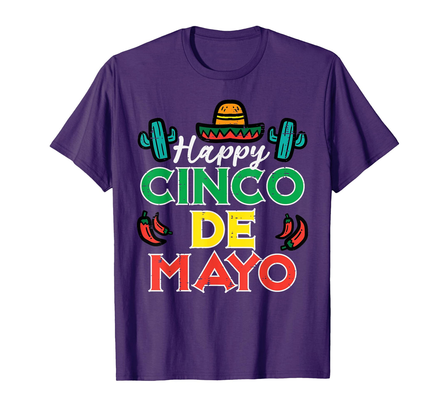 Happy Cinco De Mayo Mexican Party Fiesta Men Women Kids T-Shirt