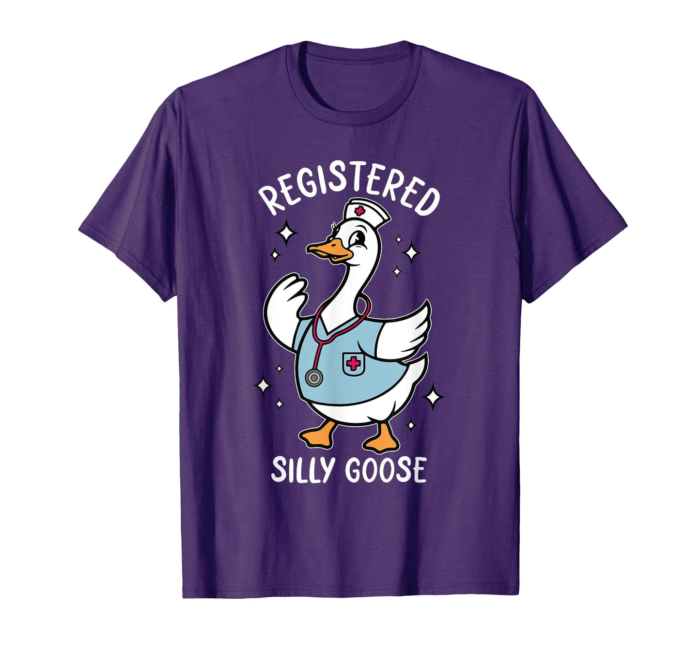Silly Goose Registered Nurse Animal Lover RN Nurses Day T-Shirt
