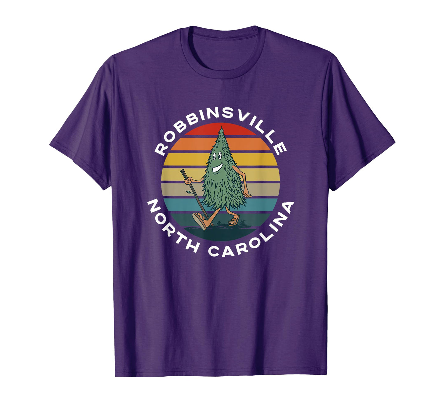 Hiking Tree Robbinsville North Carolina Camping Funny NC T-Shirt