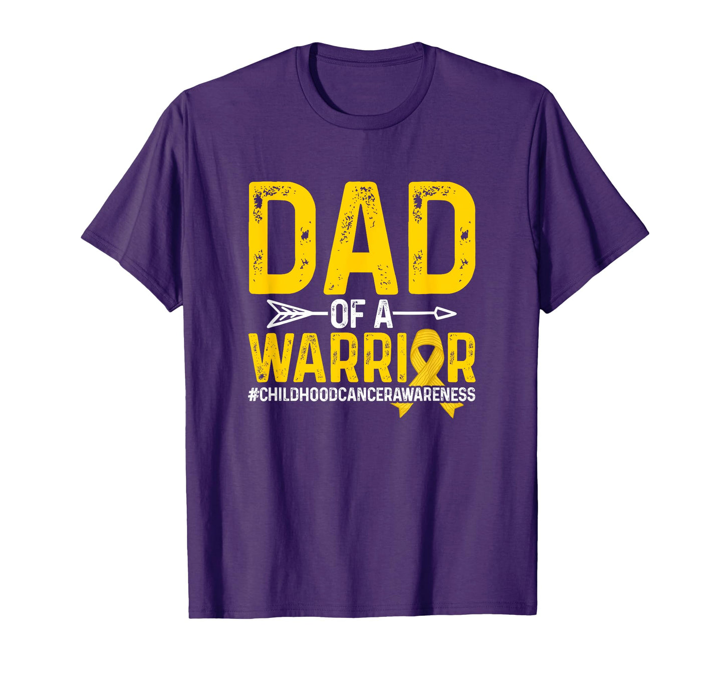 Dad Of A Childhood Cancer Warrior Childhood Cancer Awareness T-Shirt