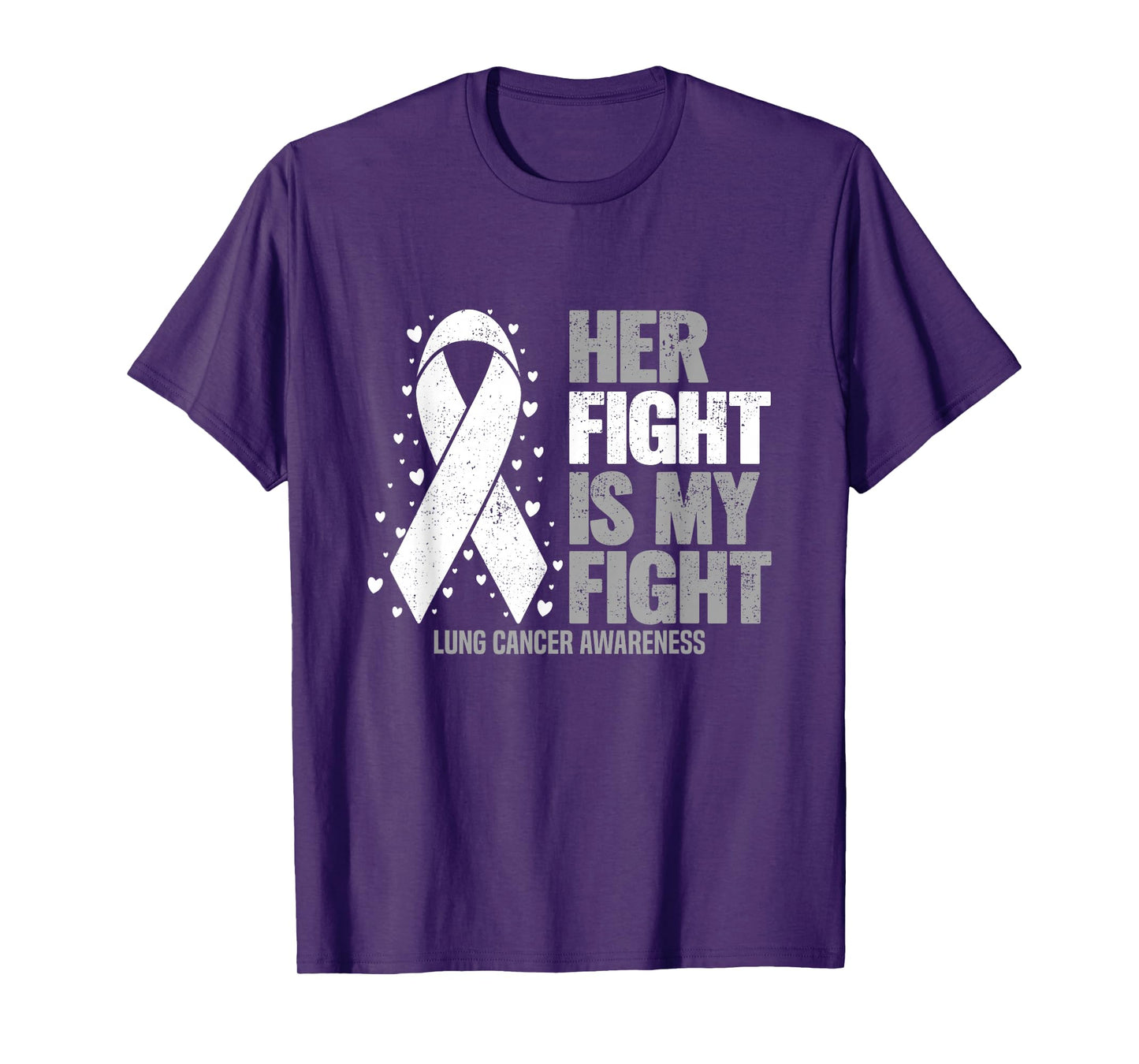 Lung Cancer Her Fight is my Fight Lung Cancer Awareness T-Shirt