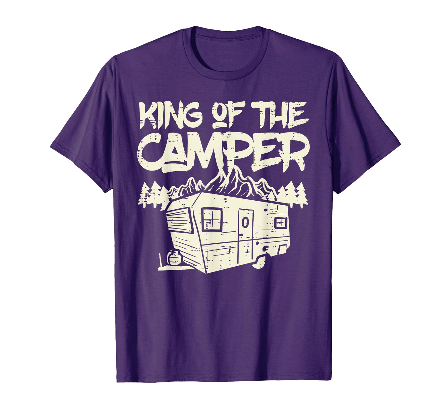 King Of The Camper Camping Family Matching Men Dad Grandpa T-Shirt