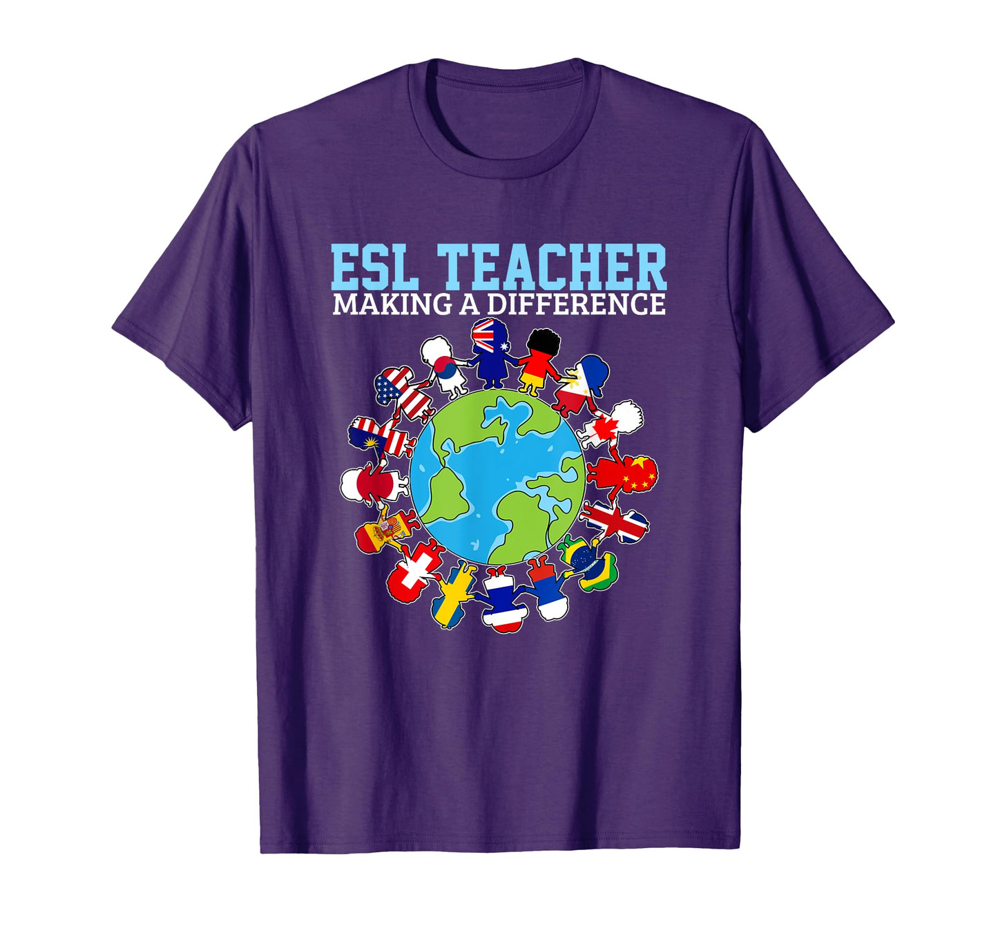 ESL Teachers Making A Difference For Virtual Teacher Tutor T-Shirt for Men Women