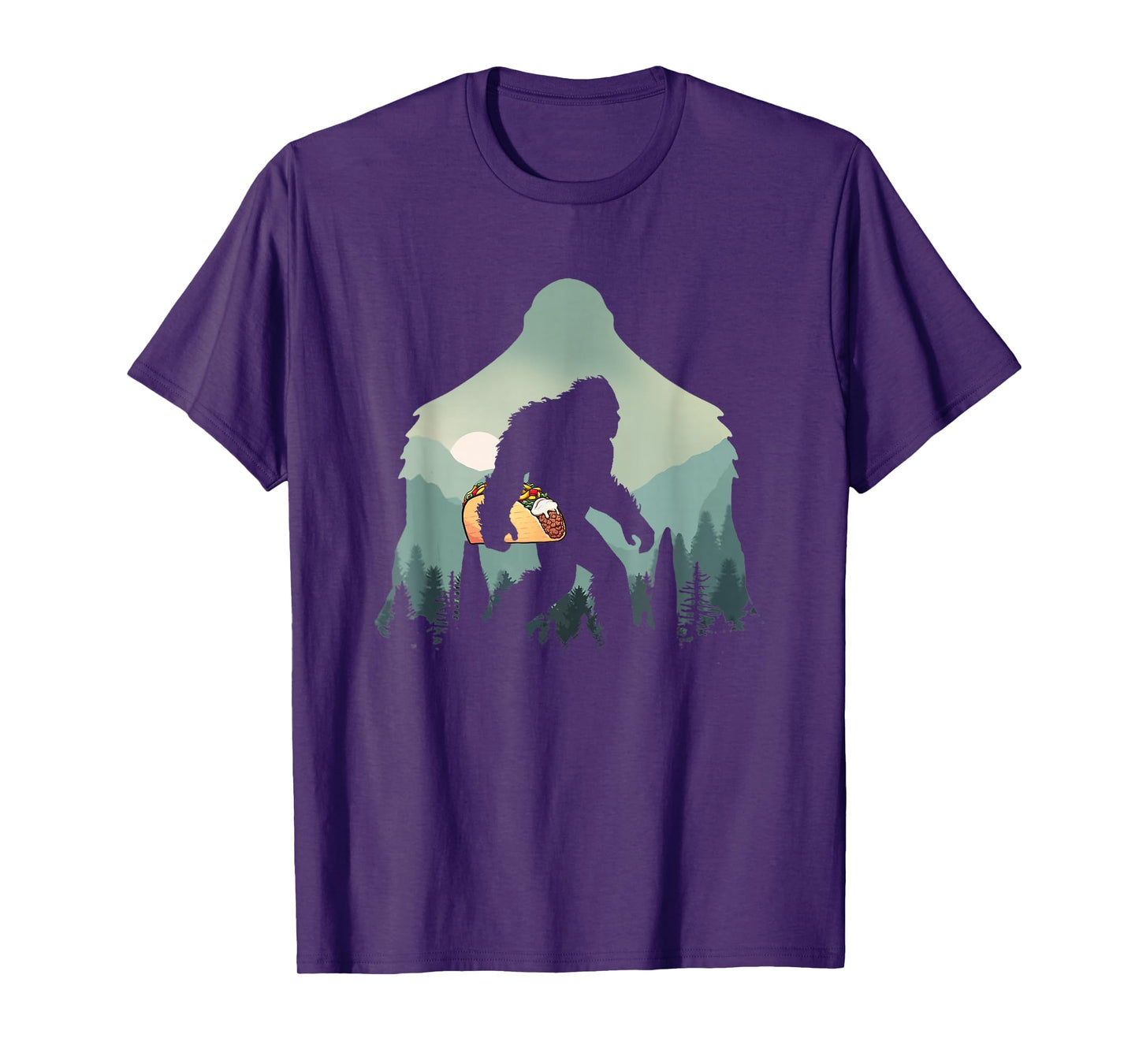 Funny Bigfoot With Tacos Sasquatch Believe Cinco de Mayo T-Shirt