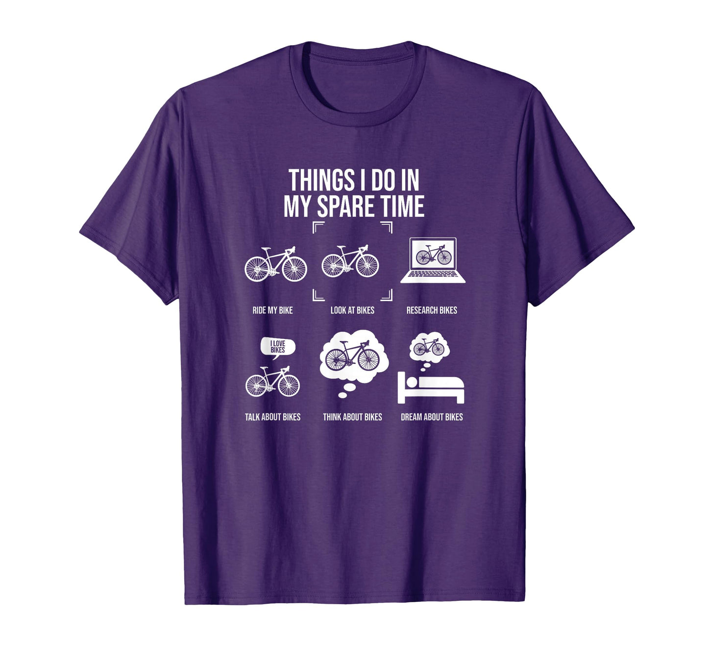 Things I Do In My Spare Time, Bicycle Cycling Lover T-Shirt