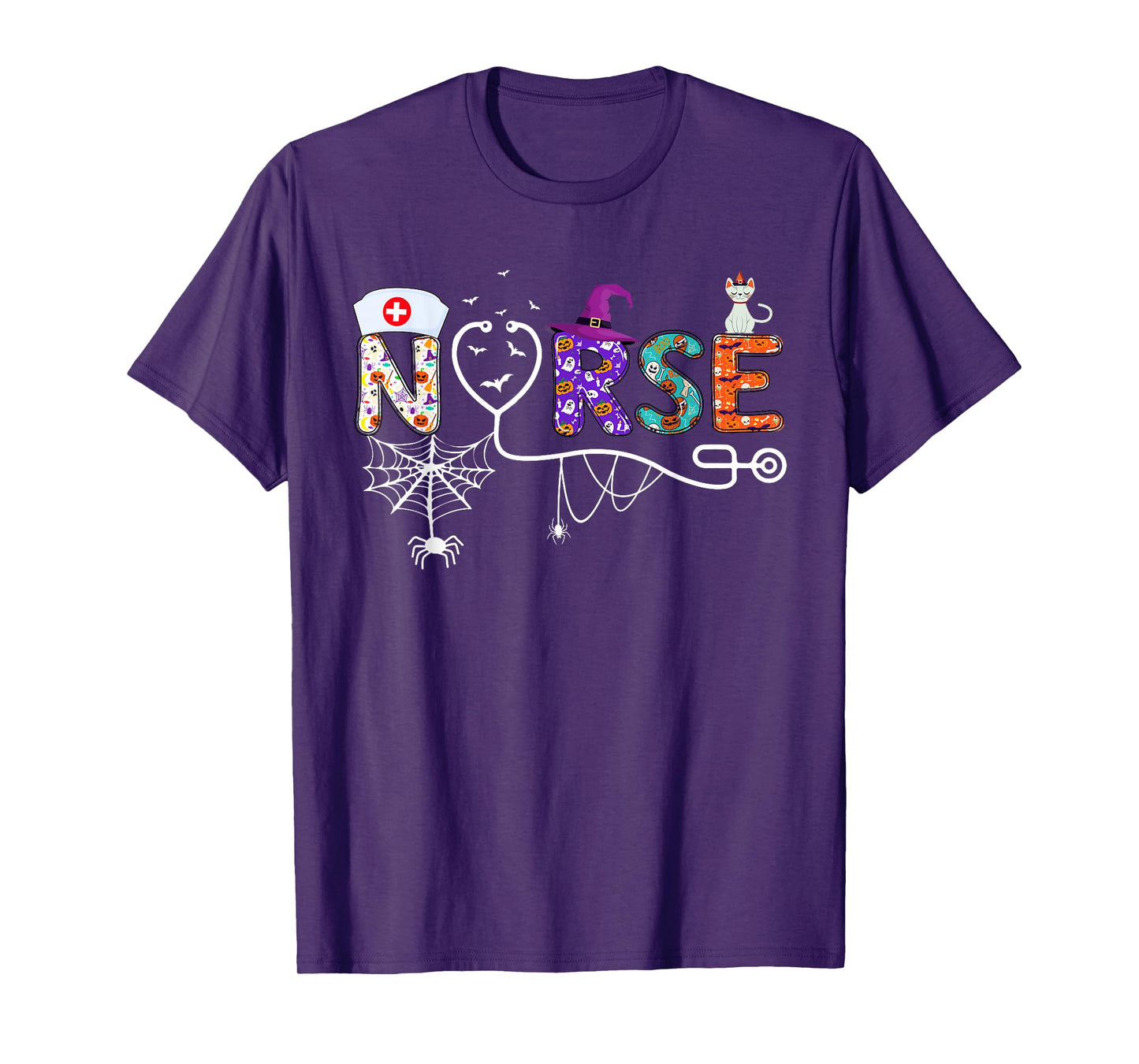 Nurse Halloween Costume Nursing Scrub Top Men Women T-Shirt