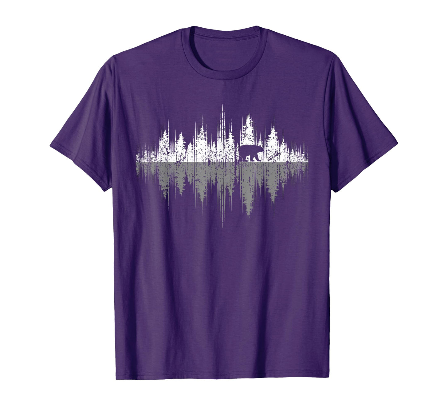 Trees Reflection Wildlife Nature Animal Bear Outdoor Forest T-Shirt