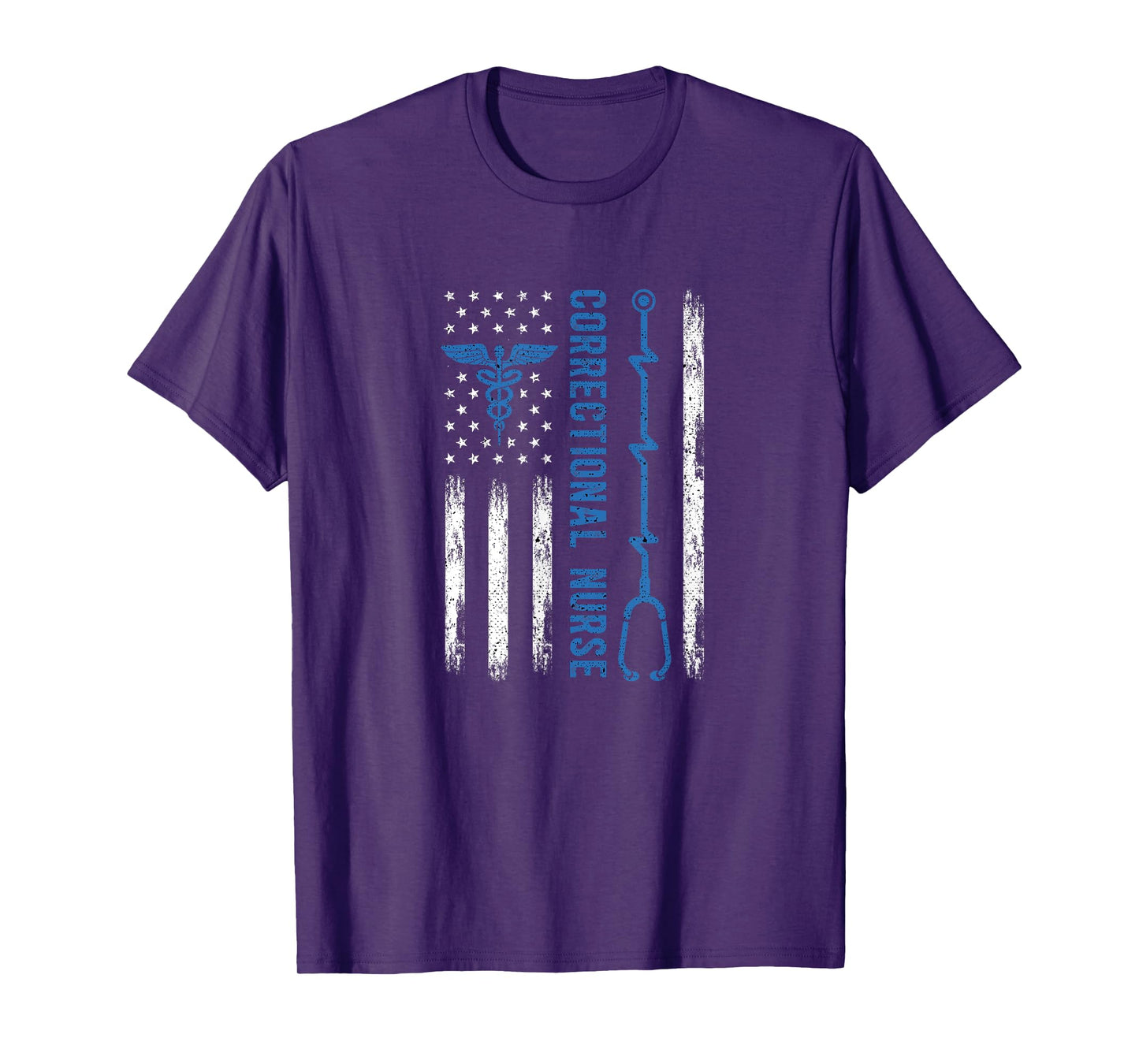 Correctional Nurse American Flag Nursing Healthcare Nurses T-Shirt