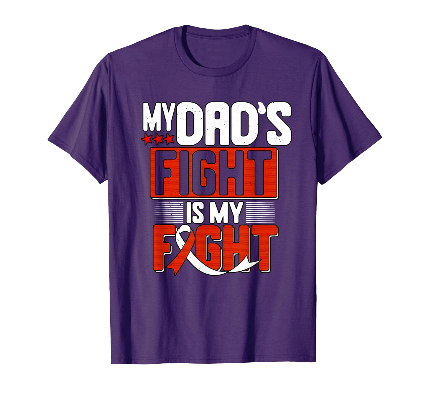 Squamous Cell Carcinoma Dads Fight SCC Ribbon Awareness T-Shirt