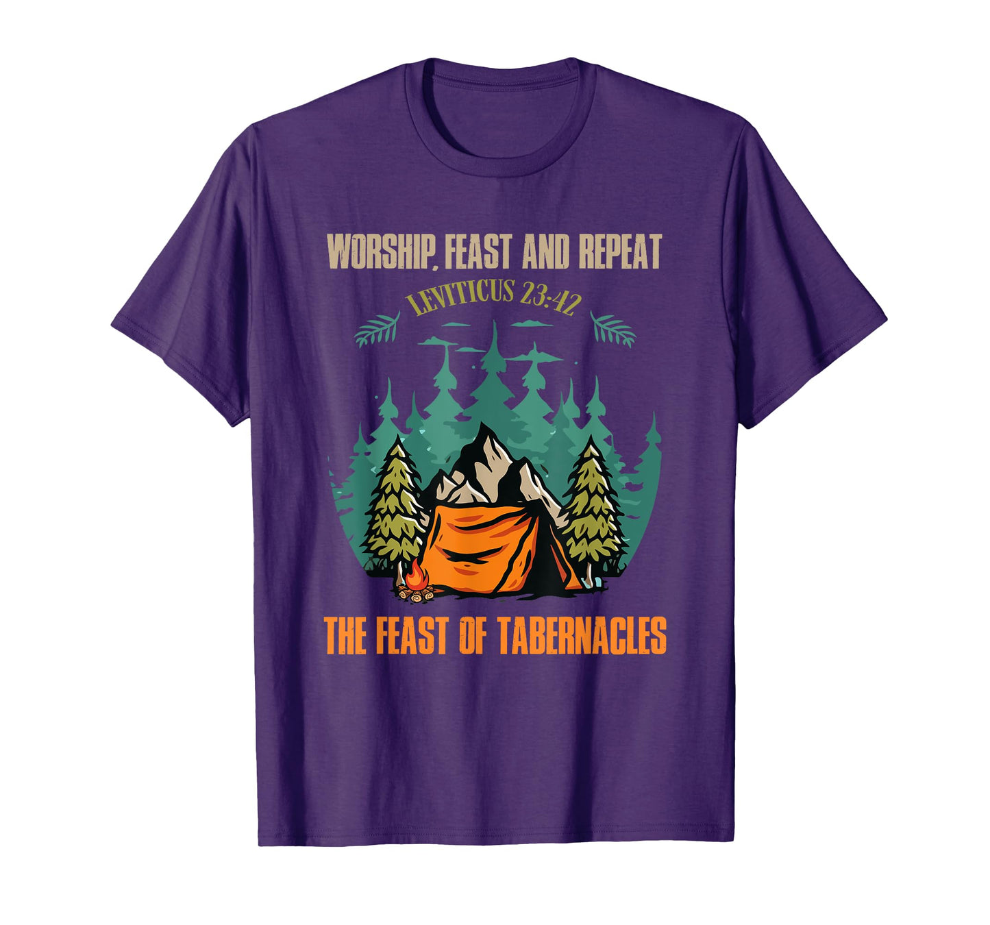 Worship Feast Repeat Feast of Tabernacles Hebrew Israelite T-Shirt