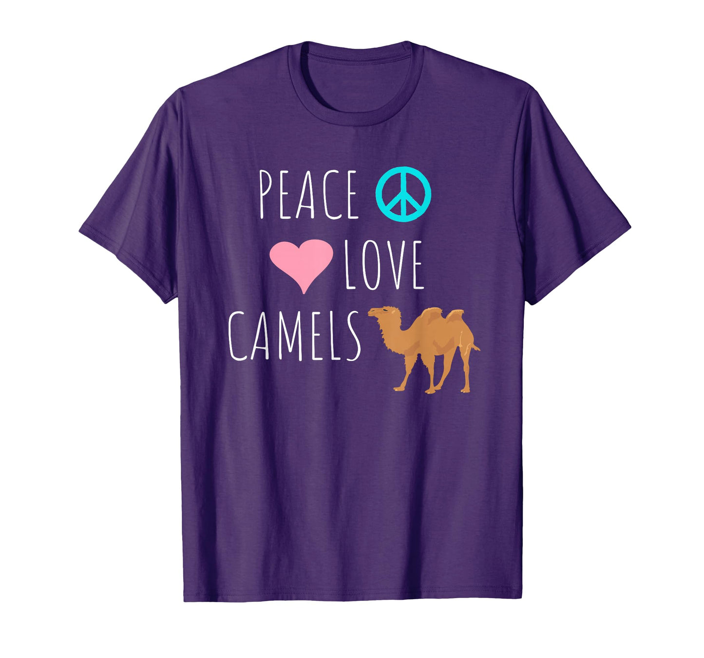 Peace Love Camels Cute Desert Animal Camel Lover T-Shirt