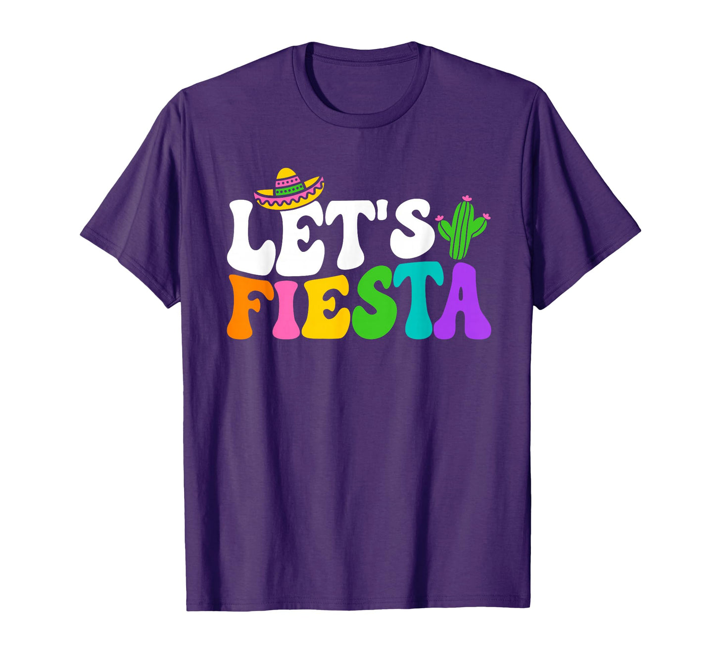 Groovy Let's Fiesta Cinco De Mayo Mexican Fiesta 5 De Mayo T-Shirt