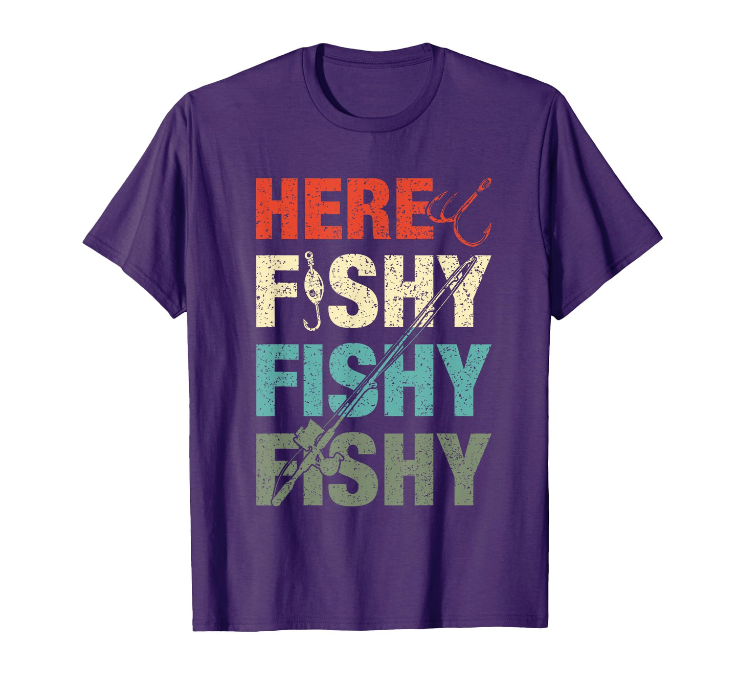 Fish Hunting Fishing Fishrod Fisherman For Men Boys Women T-Shirt