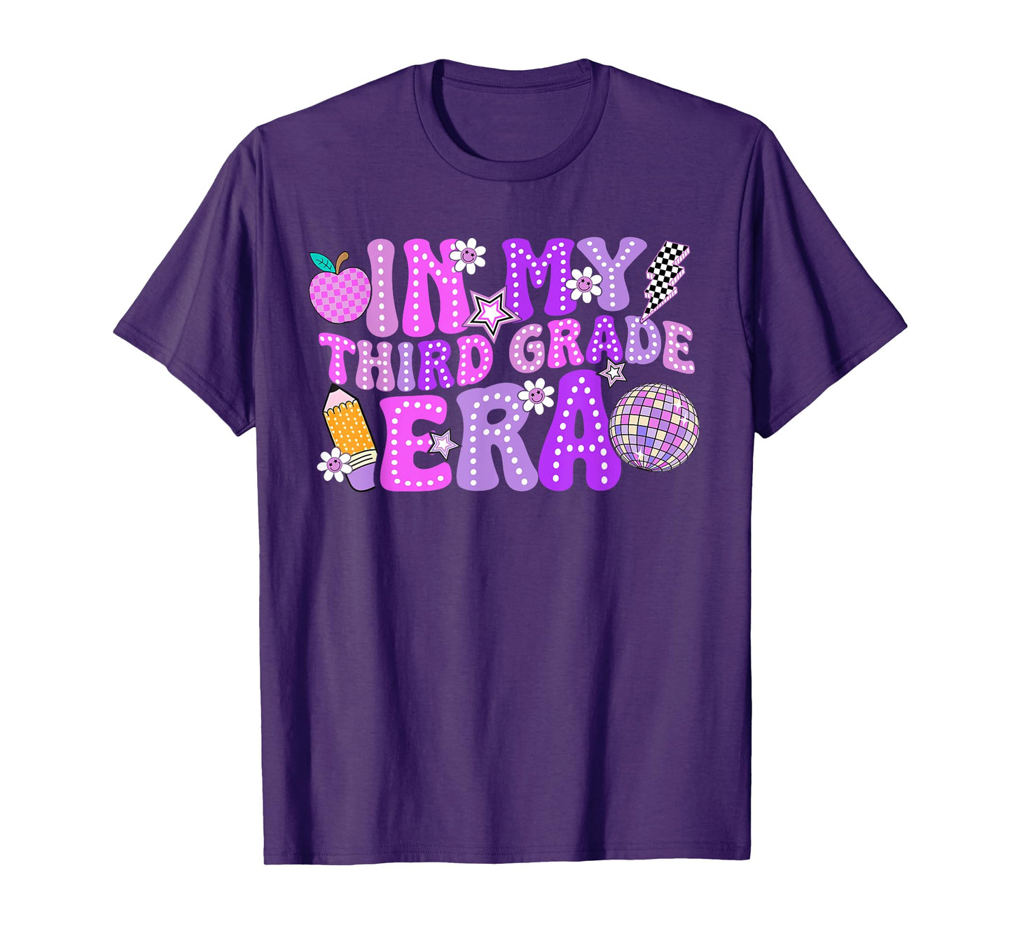 In My 3rd Third Grade Era Cute Teacher Kid Back To School T-Shirt