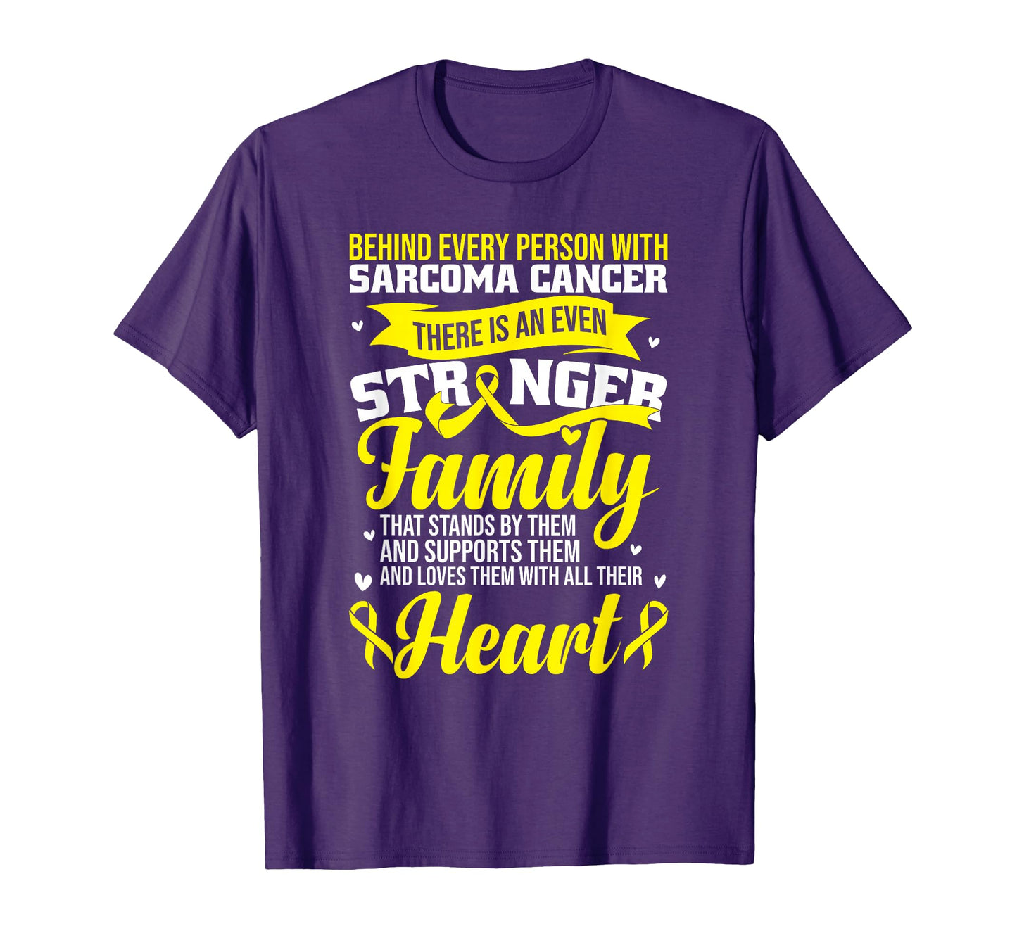 Yellow Ribbon | Sarcoma Cancer Awareness T-Shirt