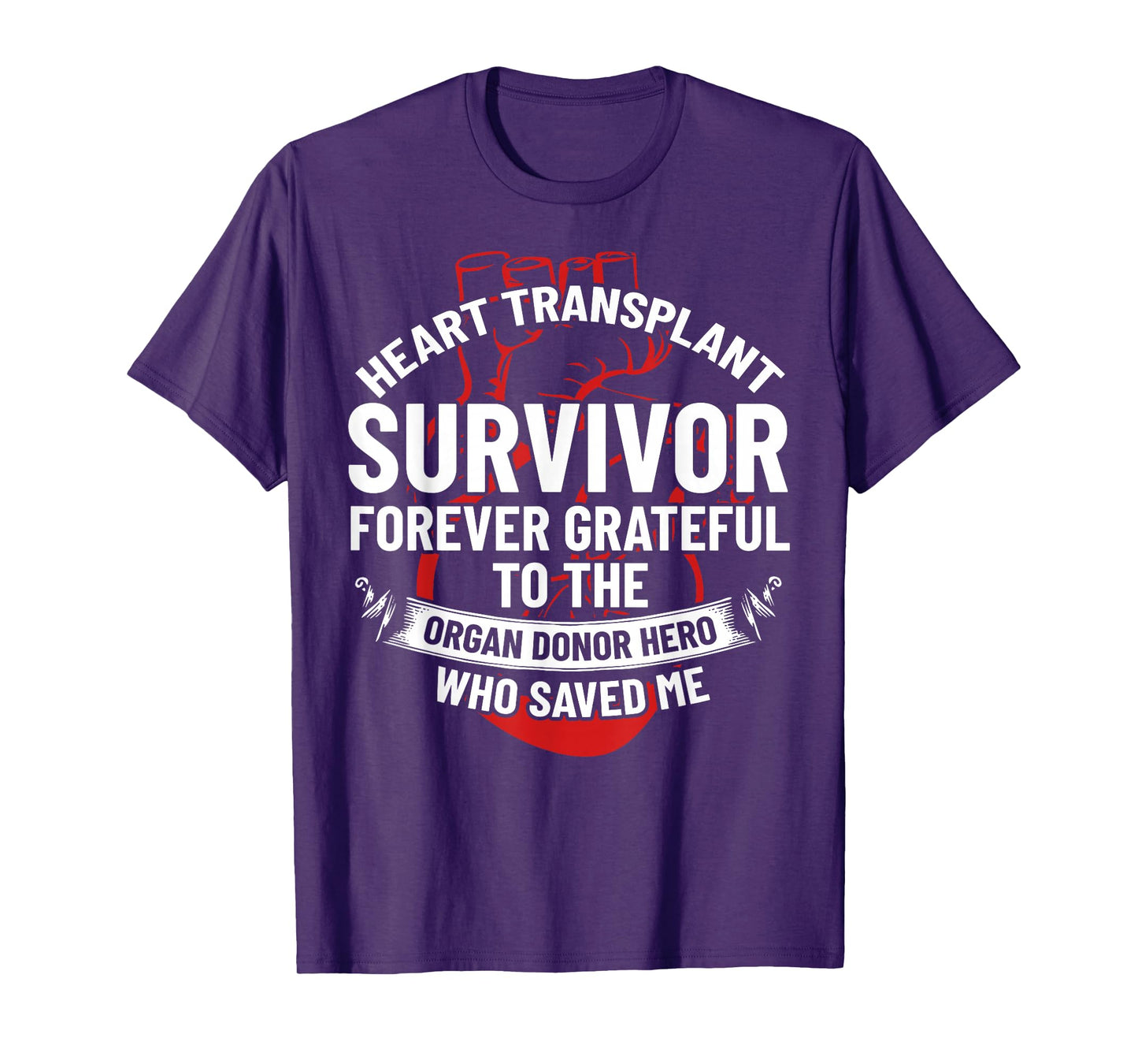 Heart Transplant Survivor Heart Transplant Design T-Shirt for Women, Heart Transplant Recipients, Black, Small, Short Sleeve