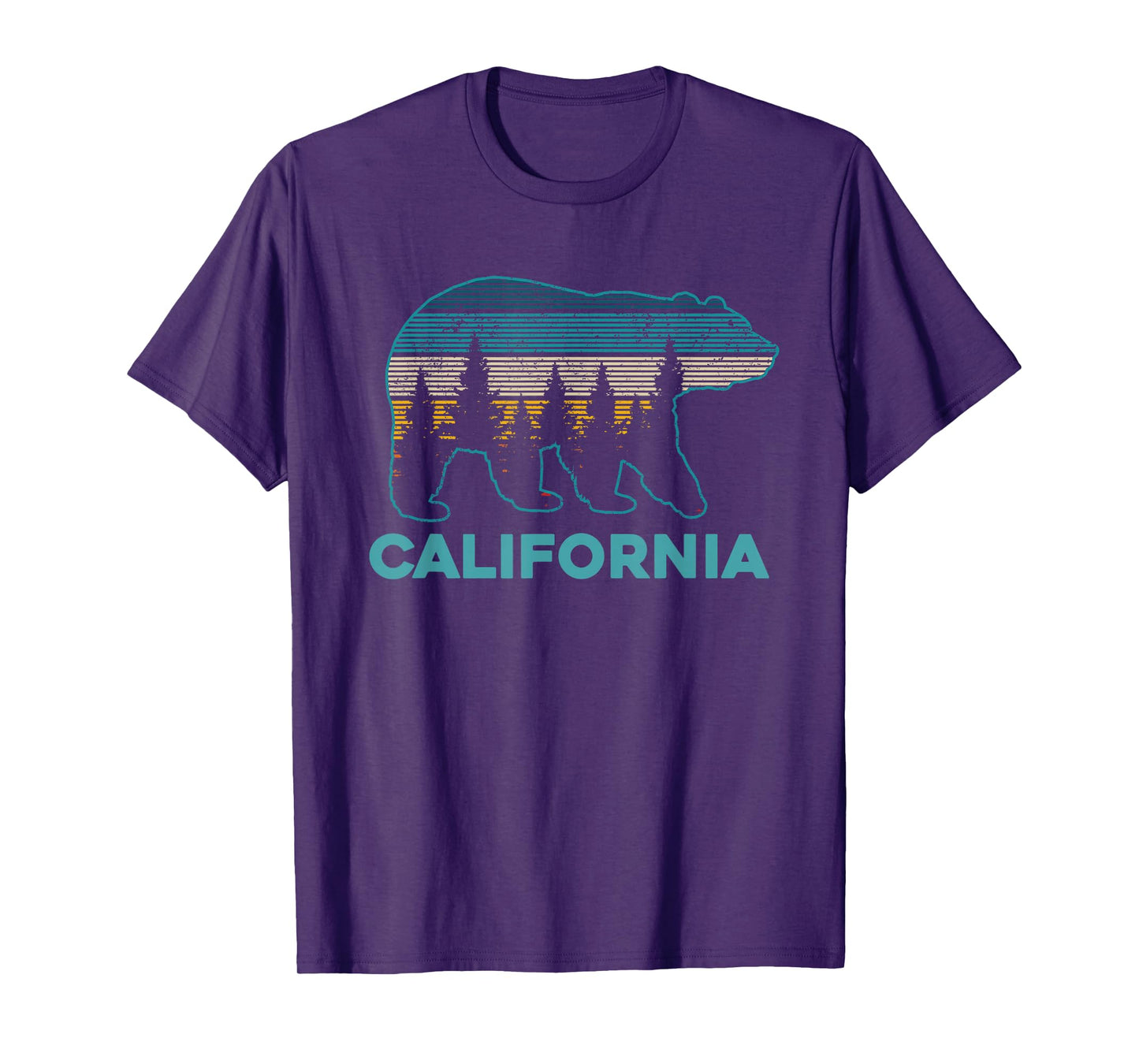 California Bear Vintage Retro Nature Hiking Souvenir Gift T-Shirt