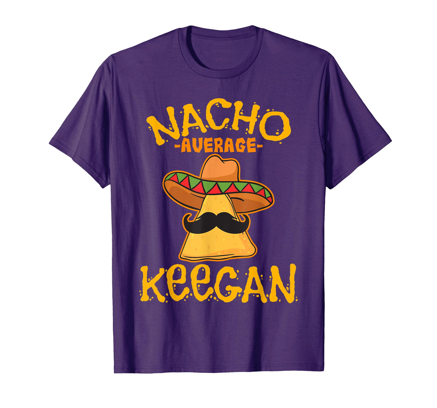 Nacho Average Keegan Personalized Name Funny Taco T-Shirt