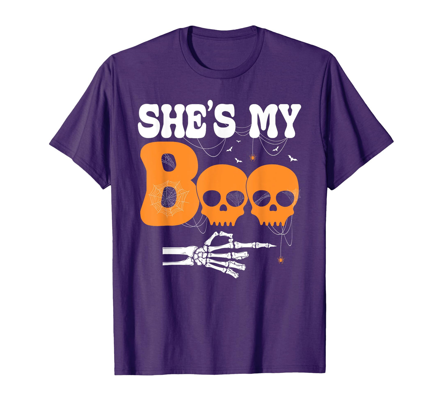 She’s My Boo Skeleton Couple Matching Halloween Costume T-Shirt