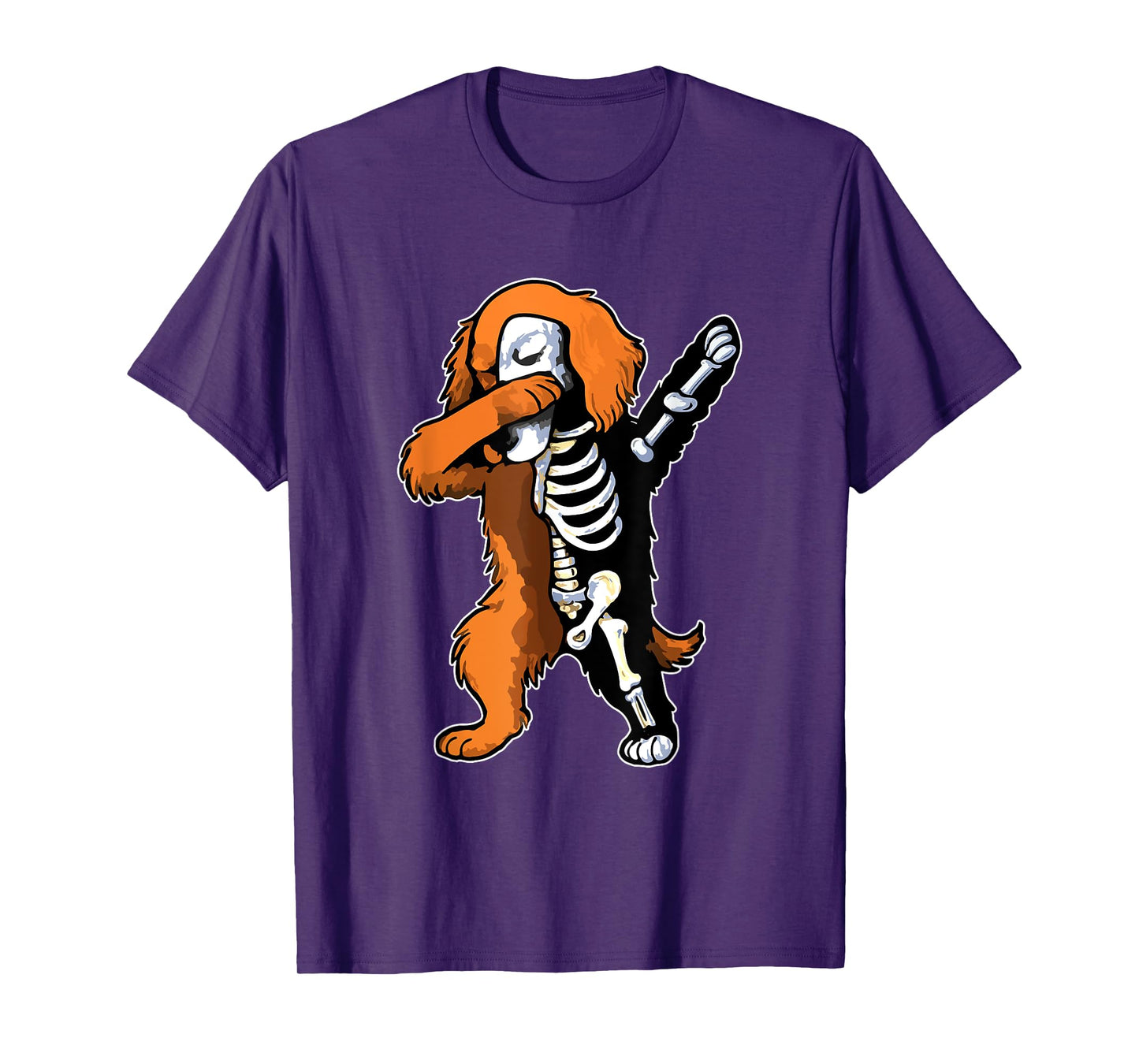 Dabbing Irish Setter Half Skeleton Halloween Costume Owner T-Shirt