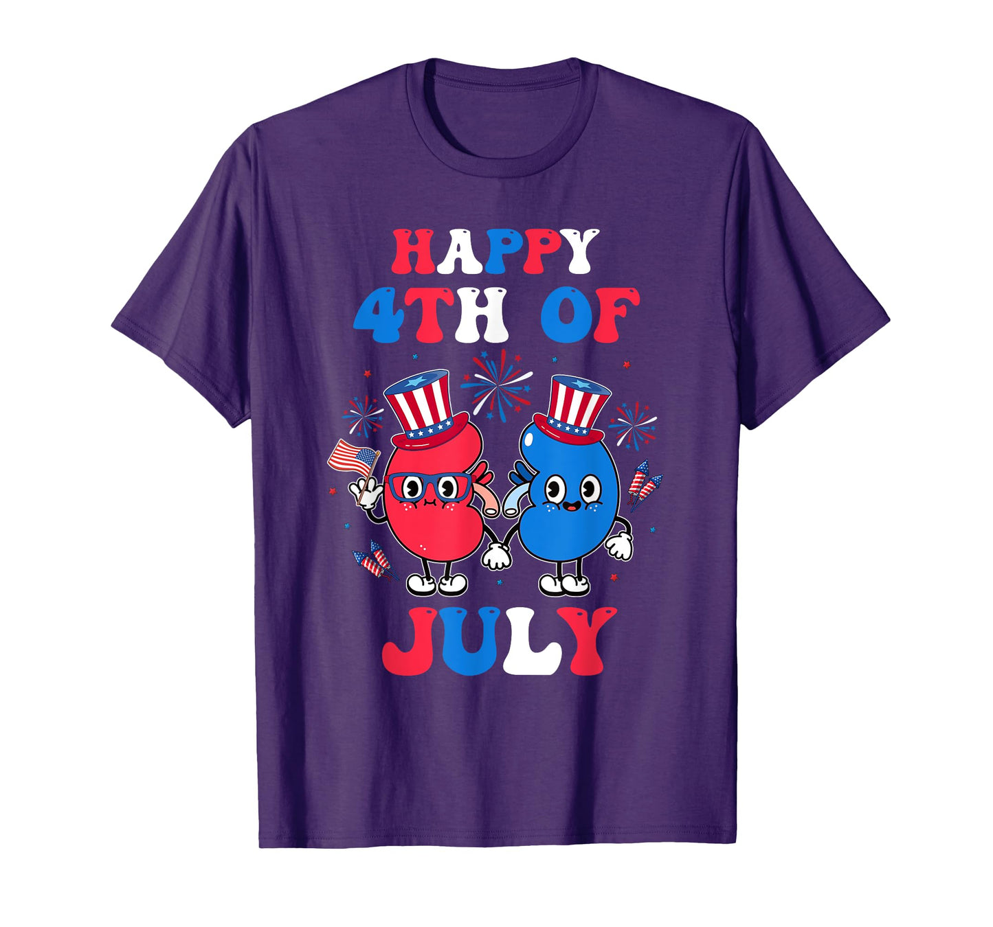 Happy 4th Of July Nephrology Technician Dialysis Nurse T-Shirt