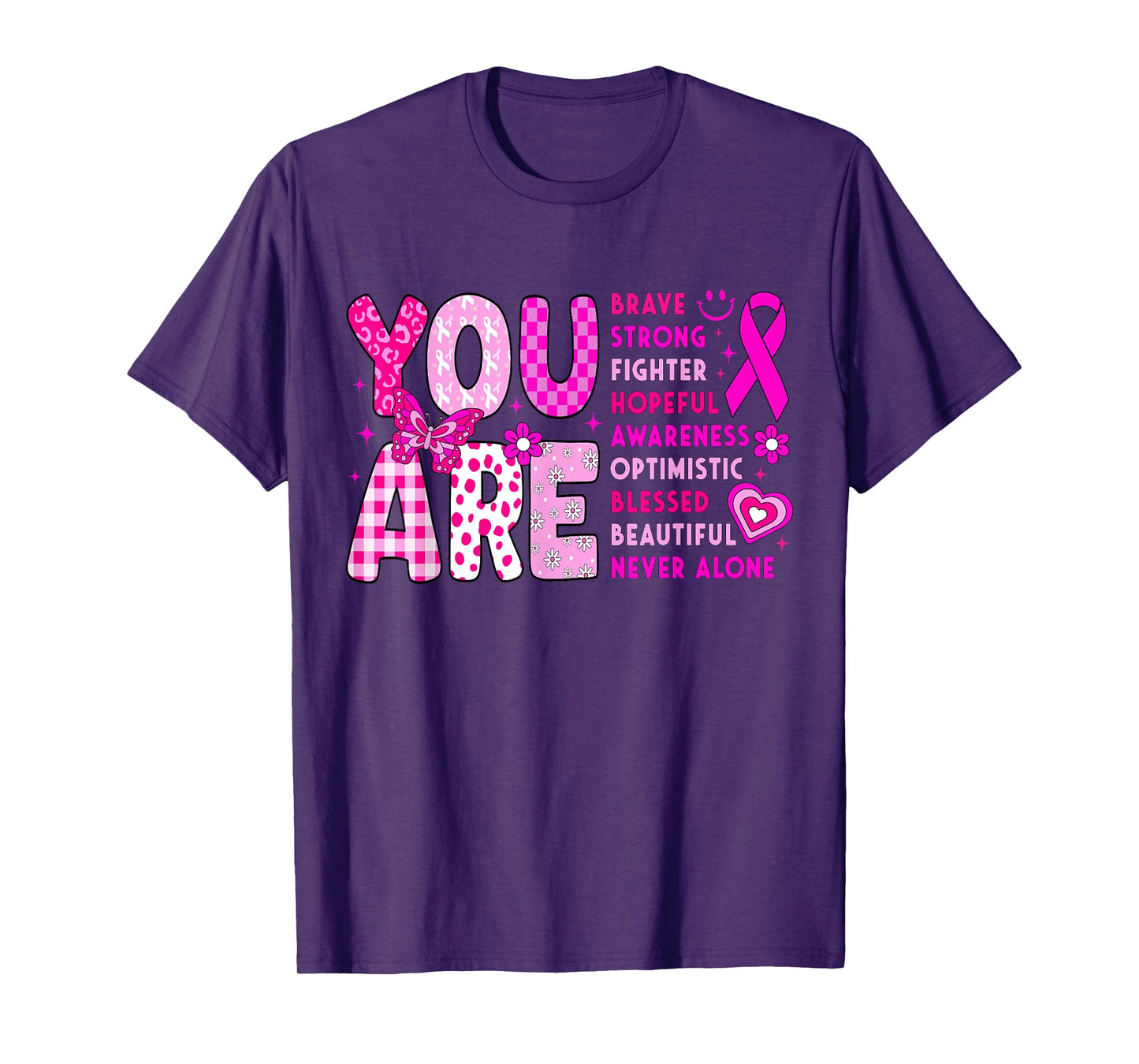 Breast Cancer Awareness Month Survivor Fighter Pink Women T-Shirt