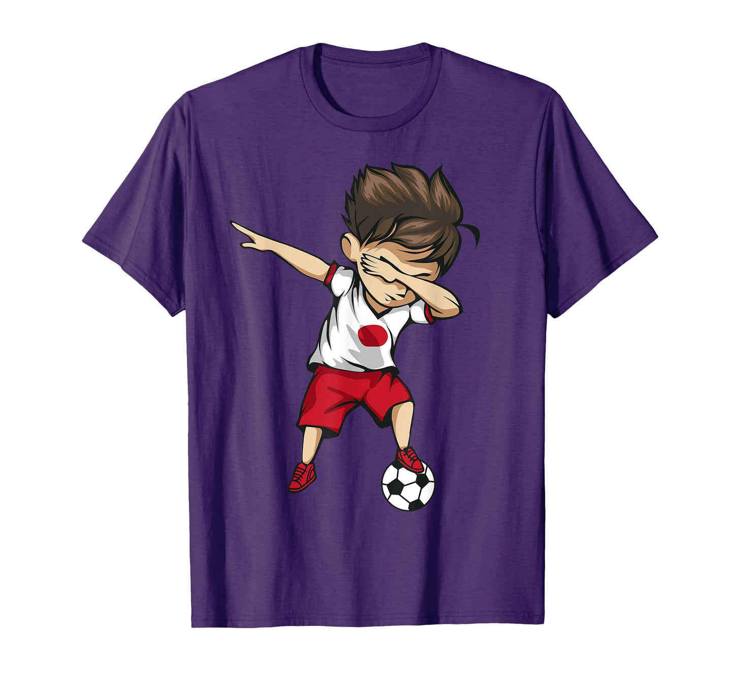 Dabbing Soccer Boy Japan - Japanese Football Soccer T-Shirt