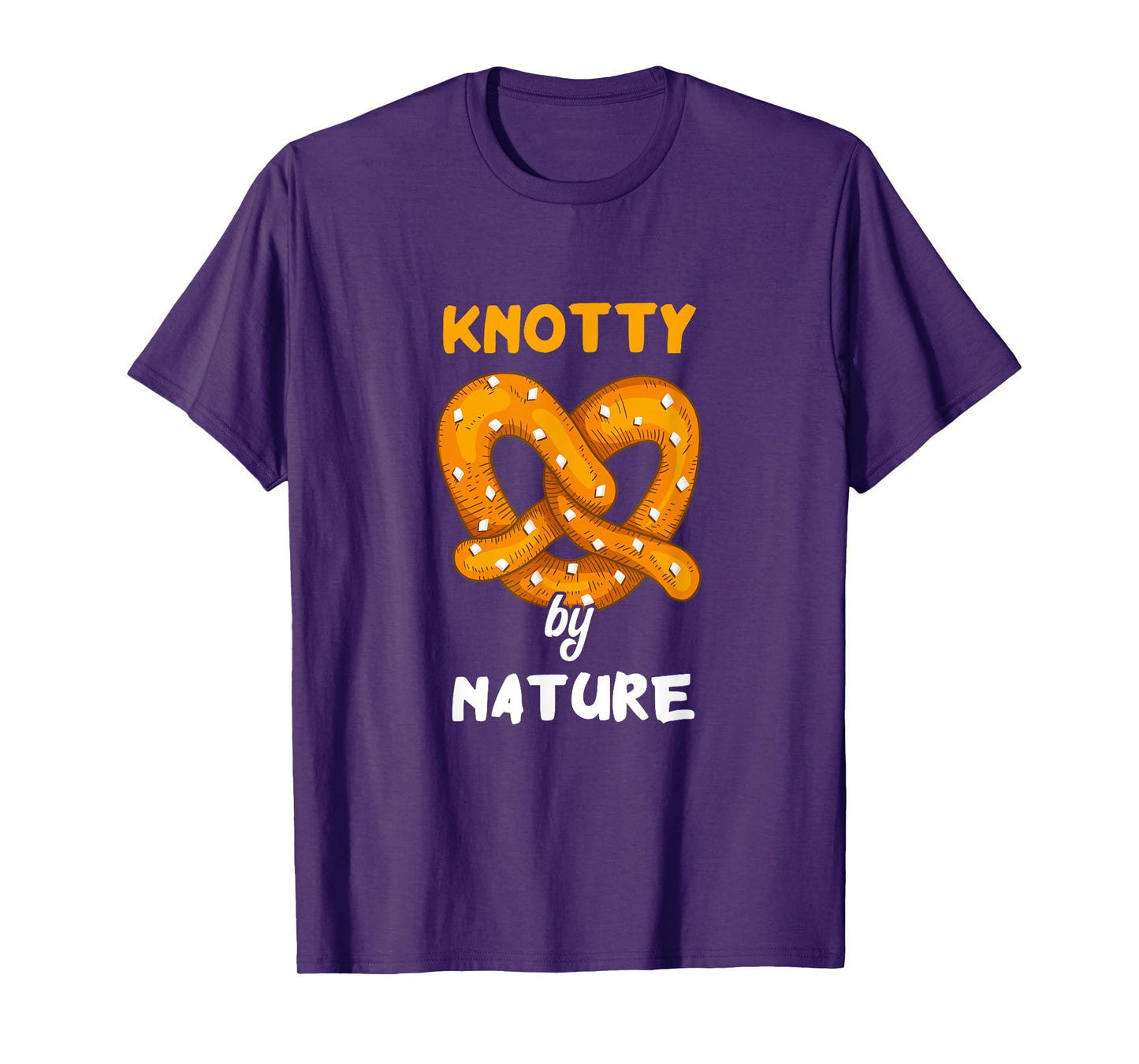 Knotty By Nature Baked Funny Pretzel Pun Salty Snack T-Shirt
