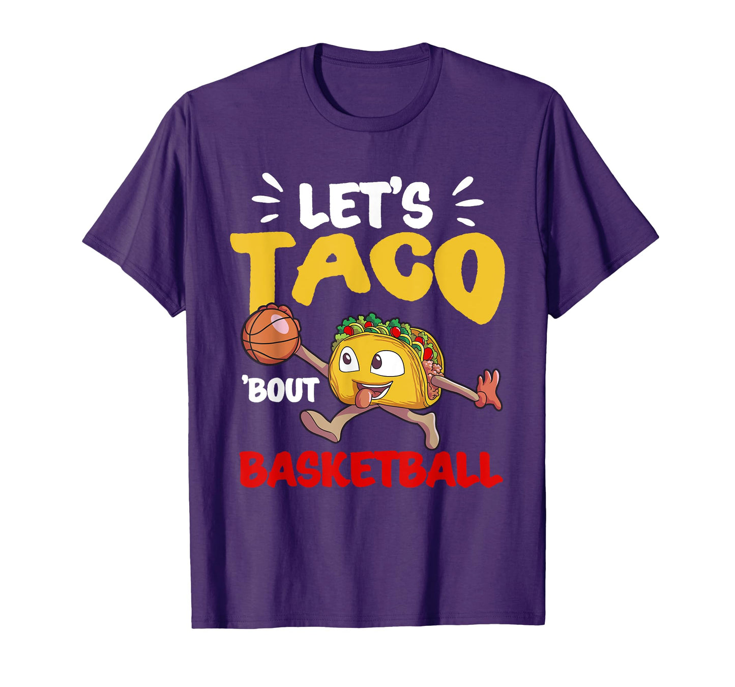 Funny Cinco de Mayo Shirt Boys Kids Mexican Taco Basketball T-Shirt