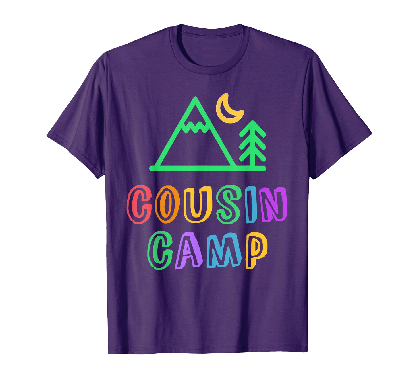 COUSIN CAMP Mountain Forest Best Camping Besties Ever Kids T-Shirt