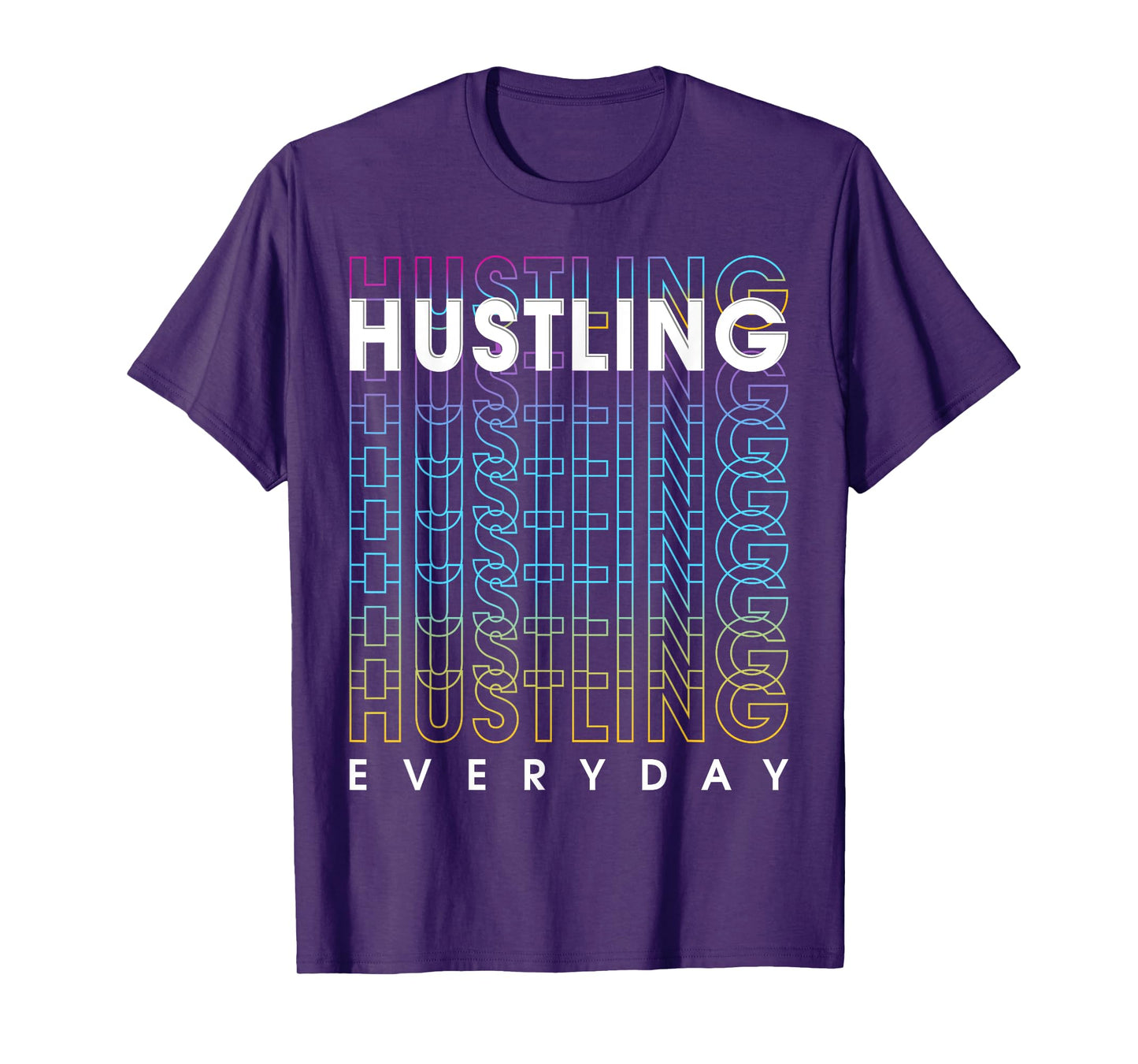Motivational Quote CEO Entrepreneur Gifts by DMTRY Unisex-Adults Black Modern Letter Print Crew Neck T-Shirt Small
