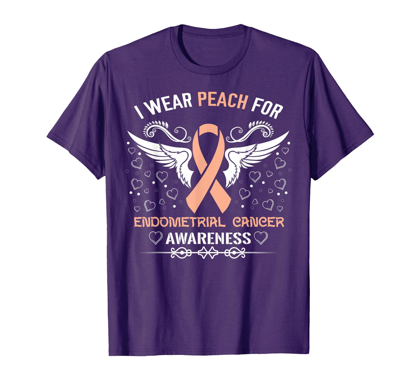 Endometrial Cancer Awareness Ribbon T Shirts