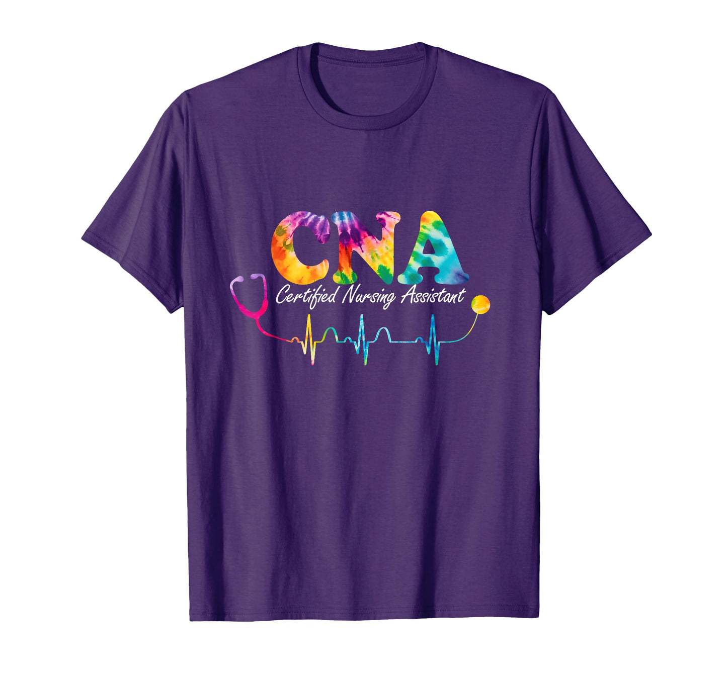 Certified Nursing Assistant Tie Dye CNA Nurse T-Shirt