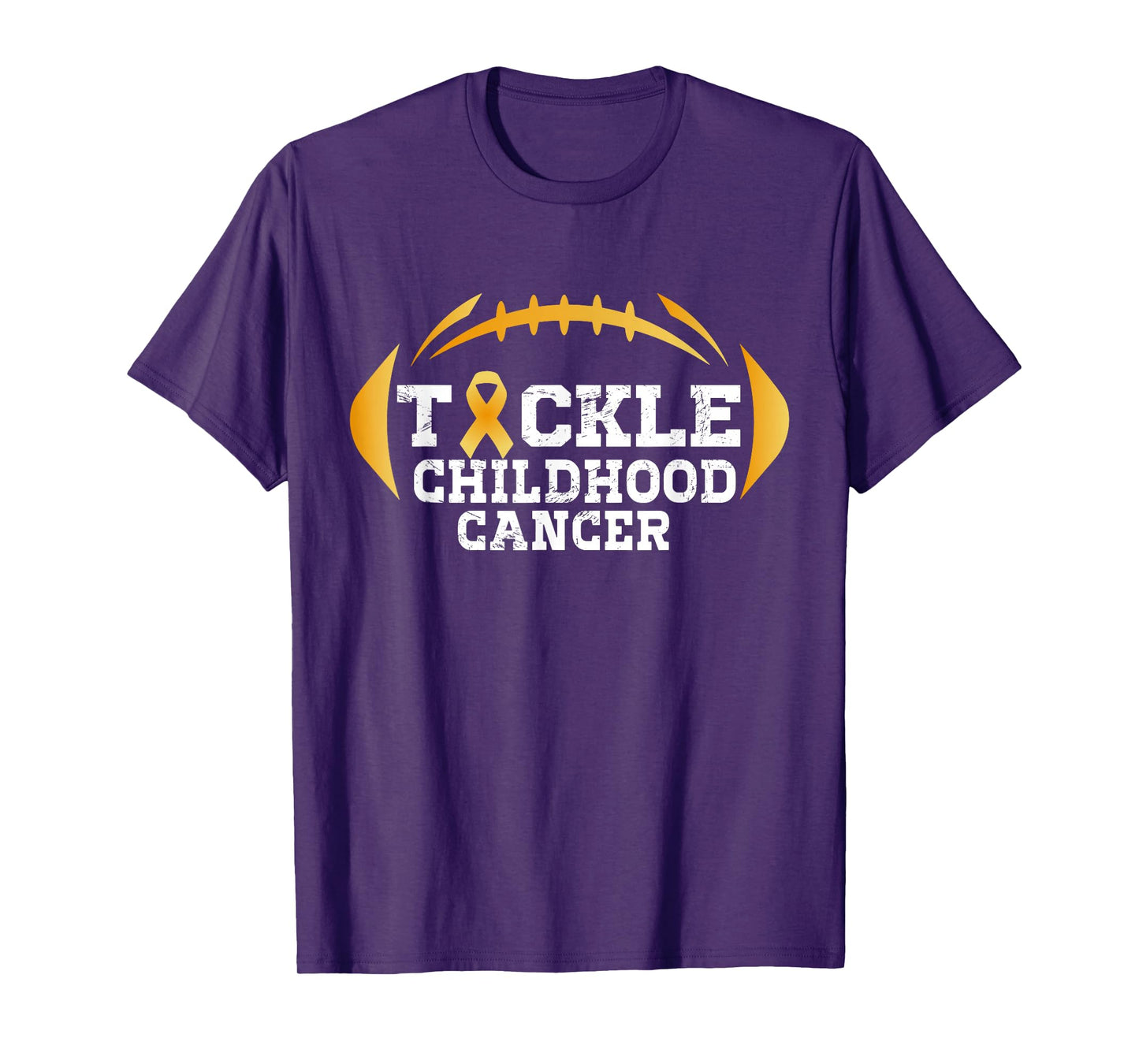 Childhood Tackle Football Childhood Cancer Awareness Women T-Shirt
