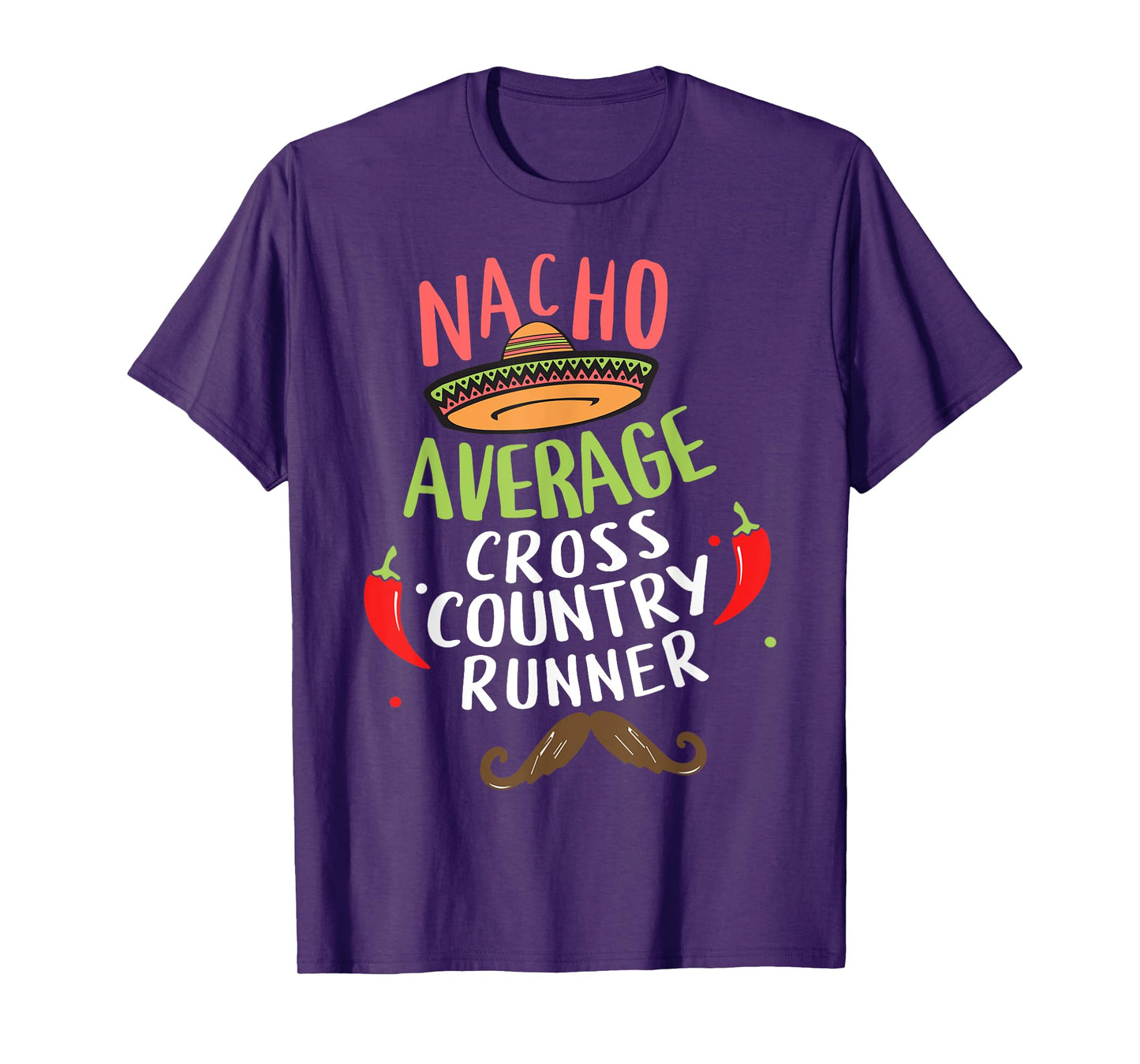 Nacho Average Cross Country Runner Cinco De Mayo Mexican T-Shirt