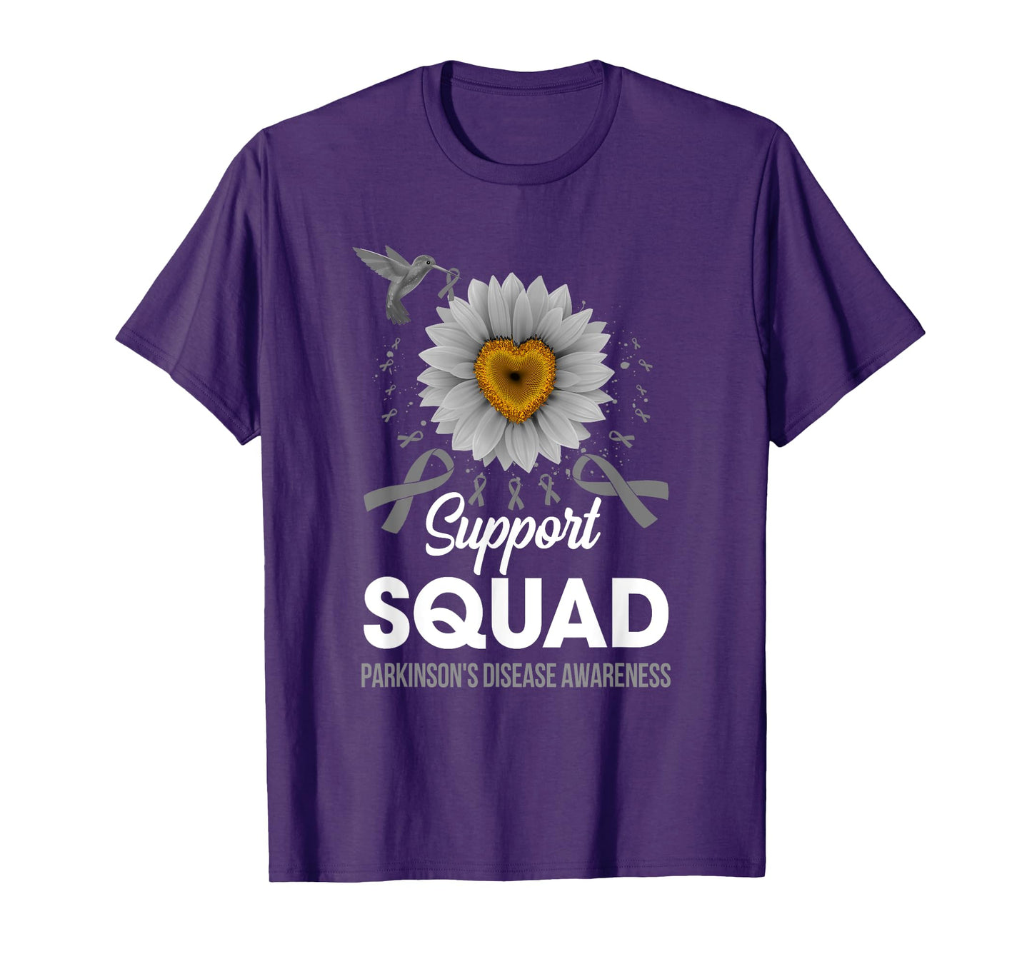 Support Squad Parkinson's Disease Awareness Sunflower T-Shirt