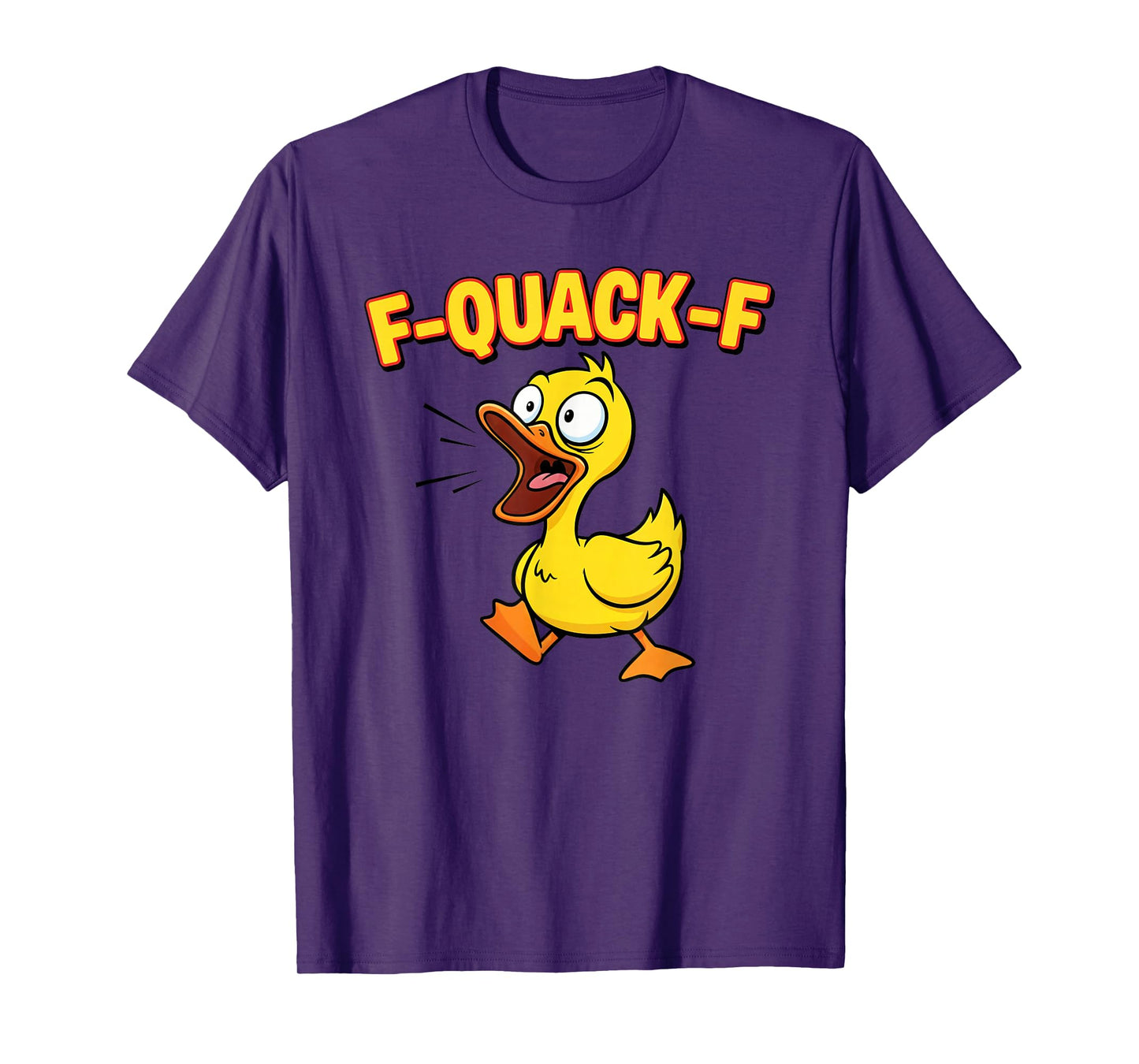 F-CAW-F Funny Angry Duck Humor Graphic Tee T-Shirt