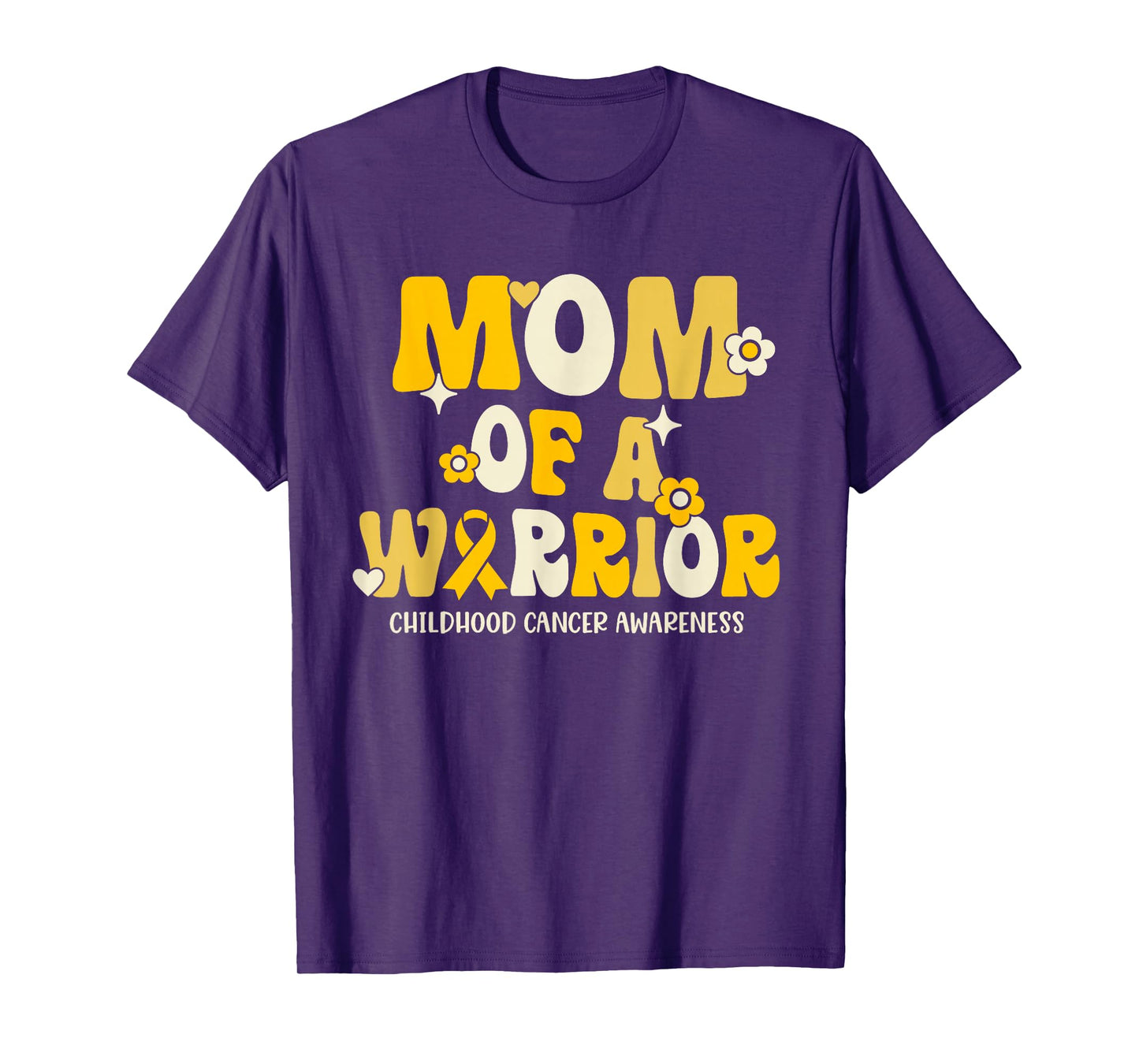 Mom of a Warrior - Childhood Cancer Awareness T-Shirt