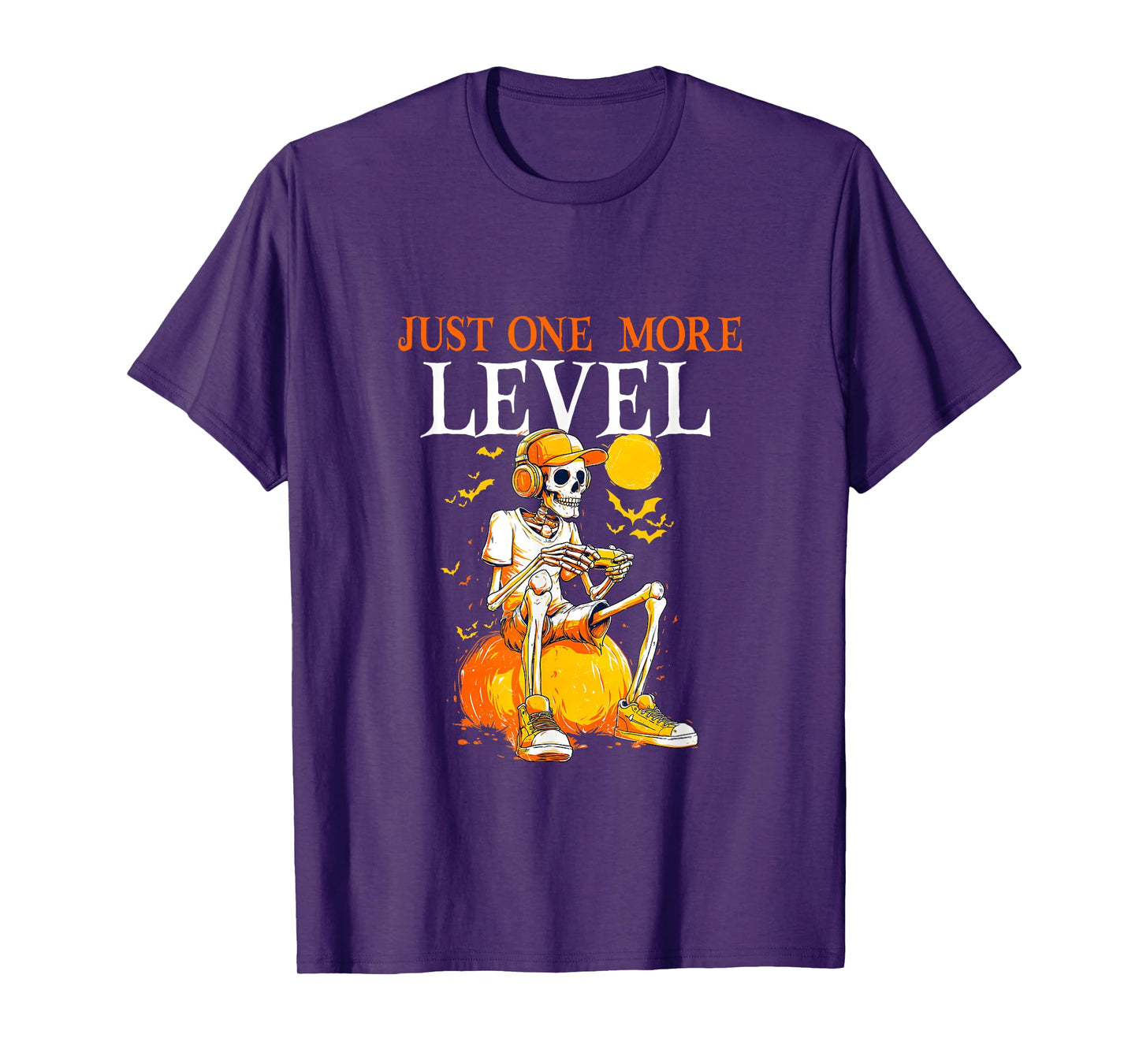 Just One More Level Gamer Skeleton Halloween T-Shirt