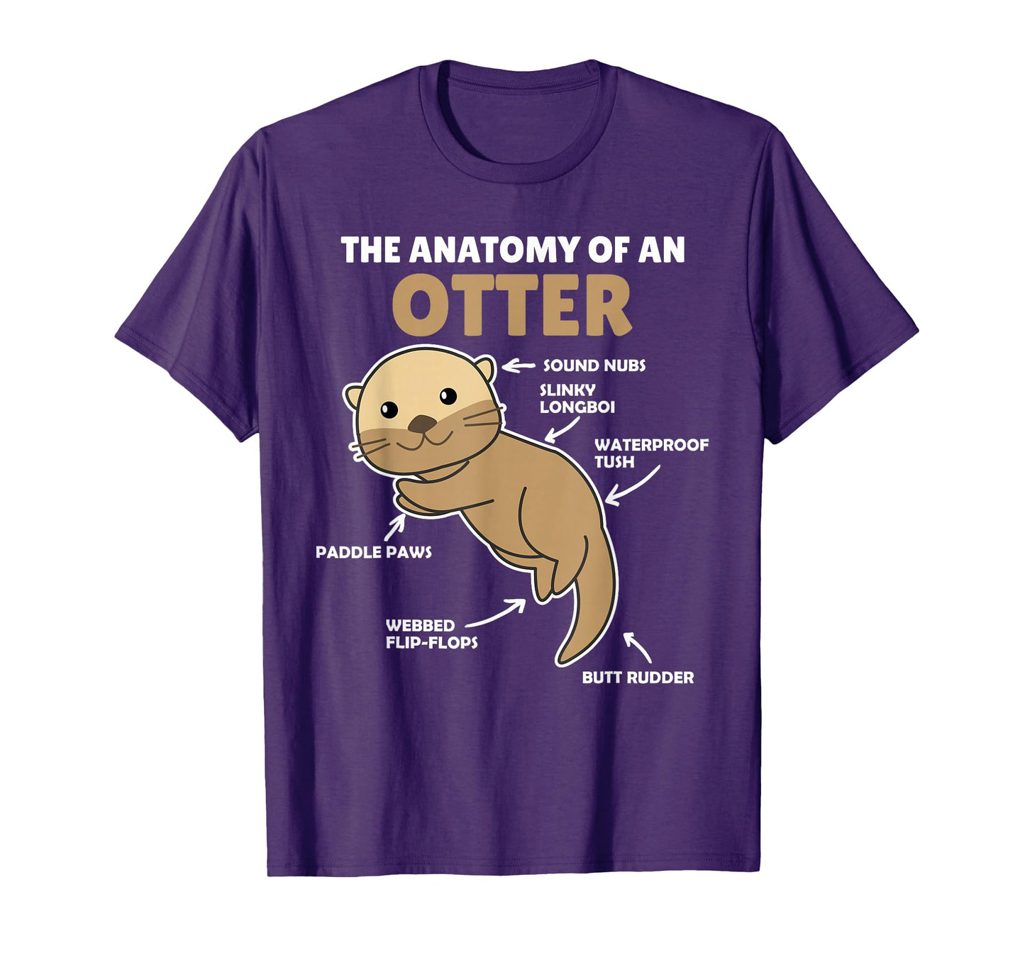 Cute Otter Explanation Anatomy Of An Otter T-Shirt
