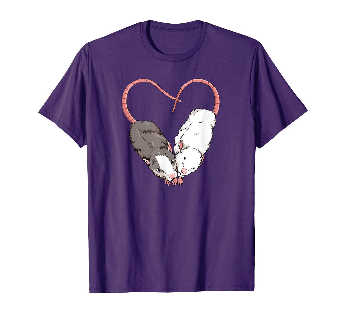 Funny Cute Small Rodent Pet Happy Heart Love Rat Lovers T-Shirt