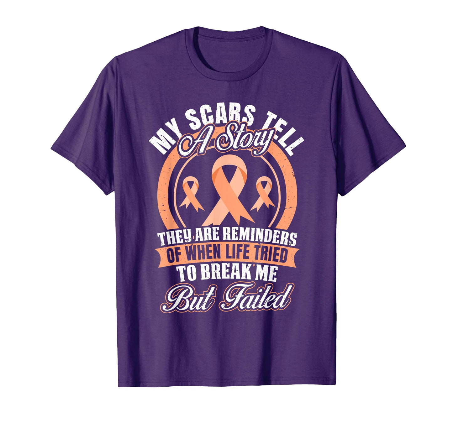 My Scars Tell a Story Endometrial Cancer Awareness T-Shirt T-Shirt