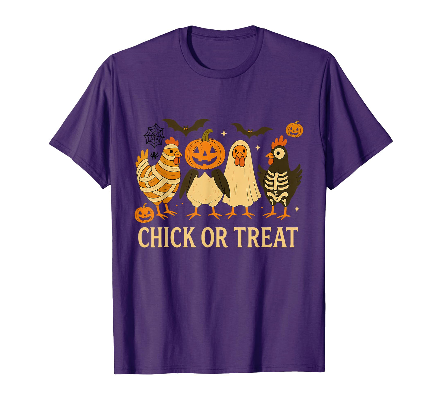 Cute Halloween Chick Or Treat Funny Chicken Costume T-Shirt
