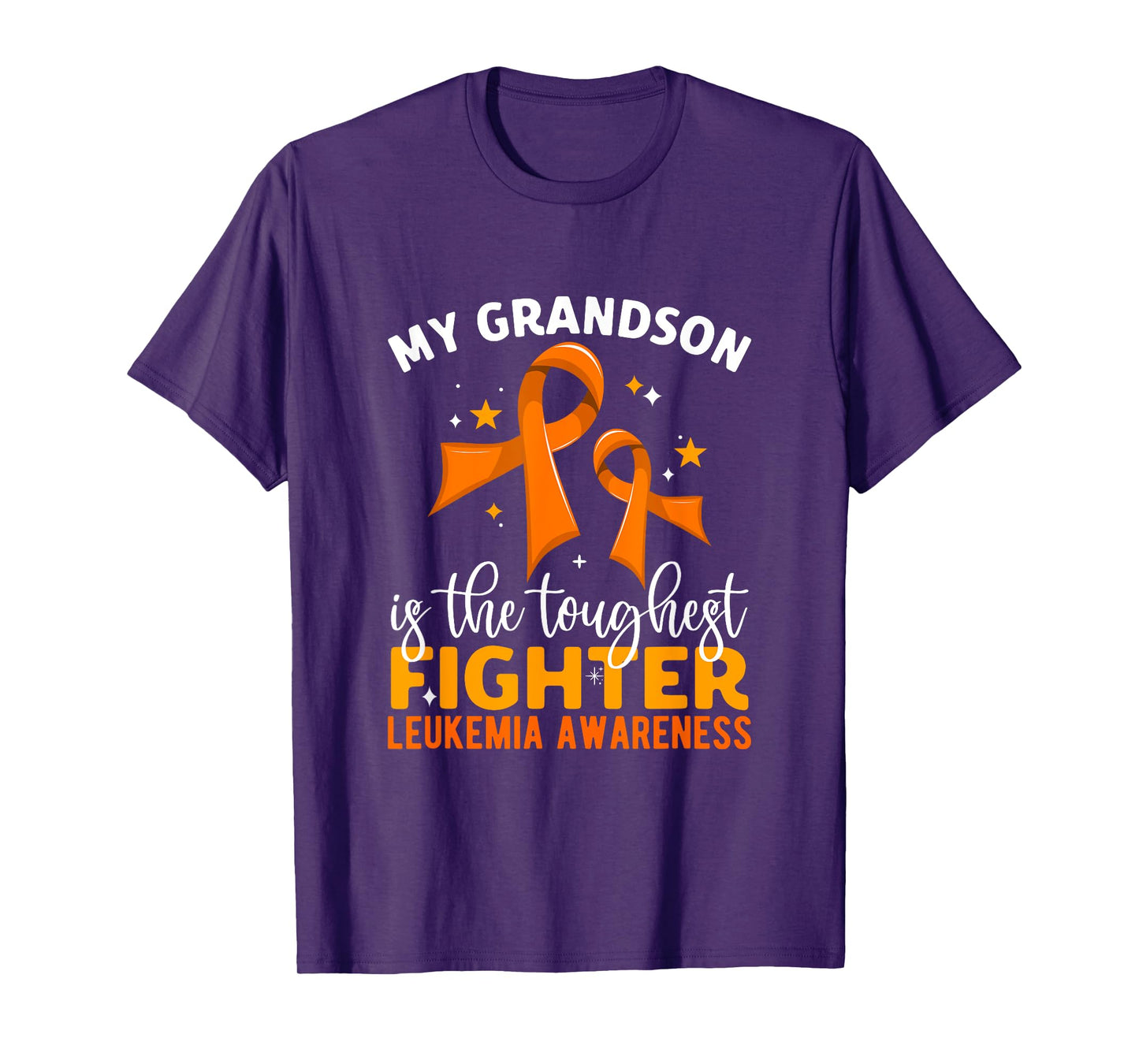 My Grandson Is The Toughest Fighter Leukemia Awareness T-Shirt