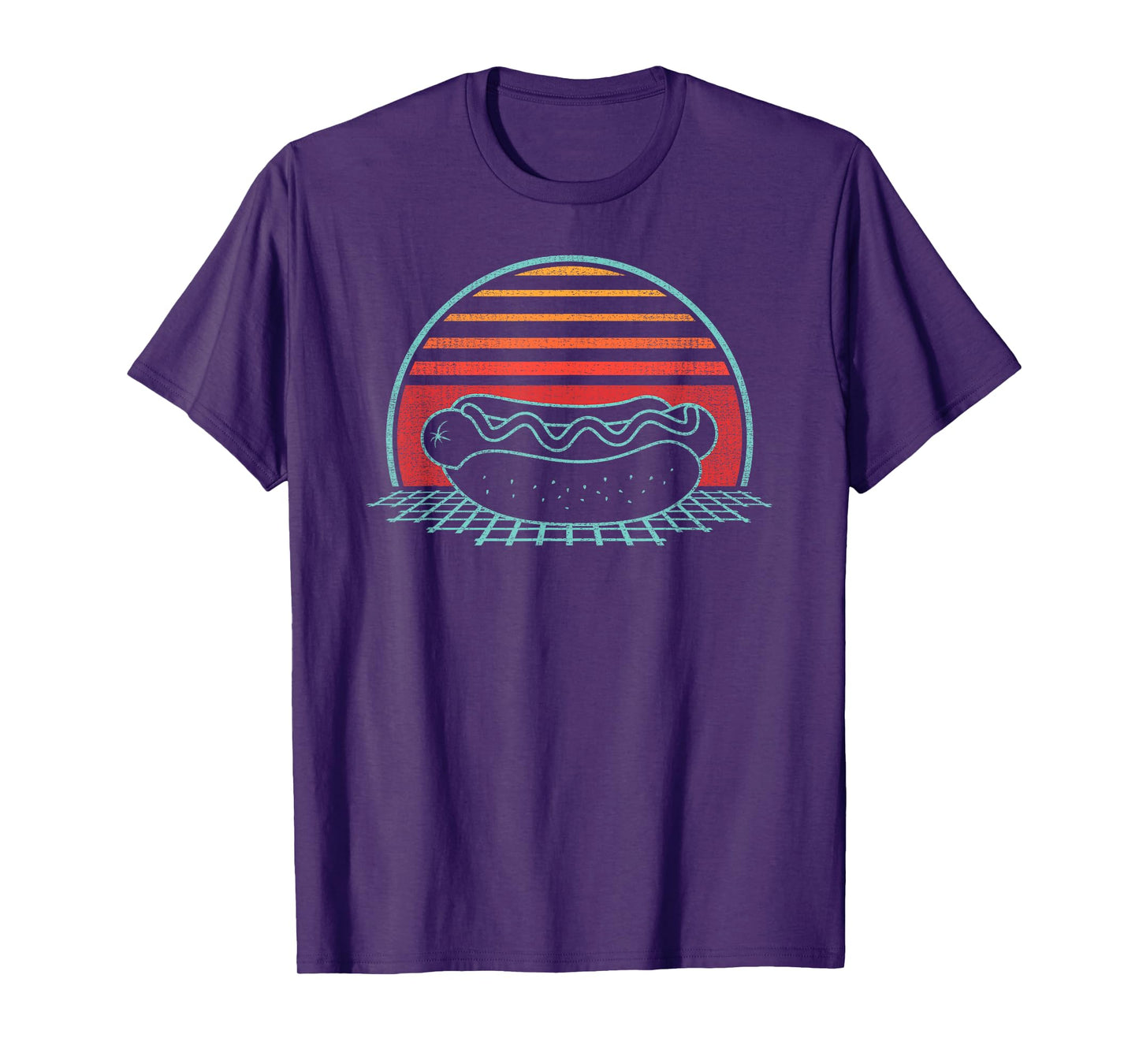 Hot Dog Retro Vintage 80s Style Gift T-Shirt